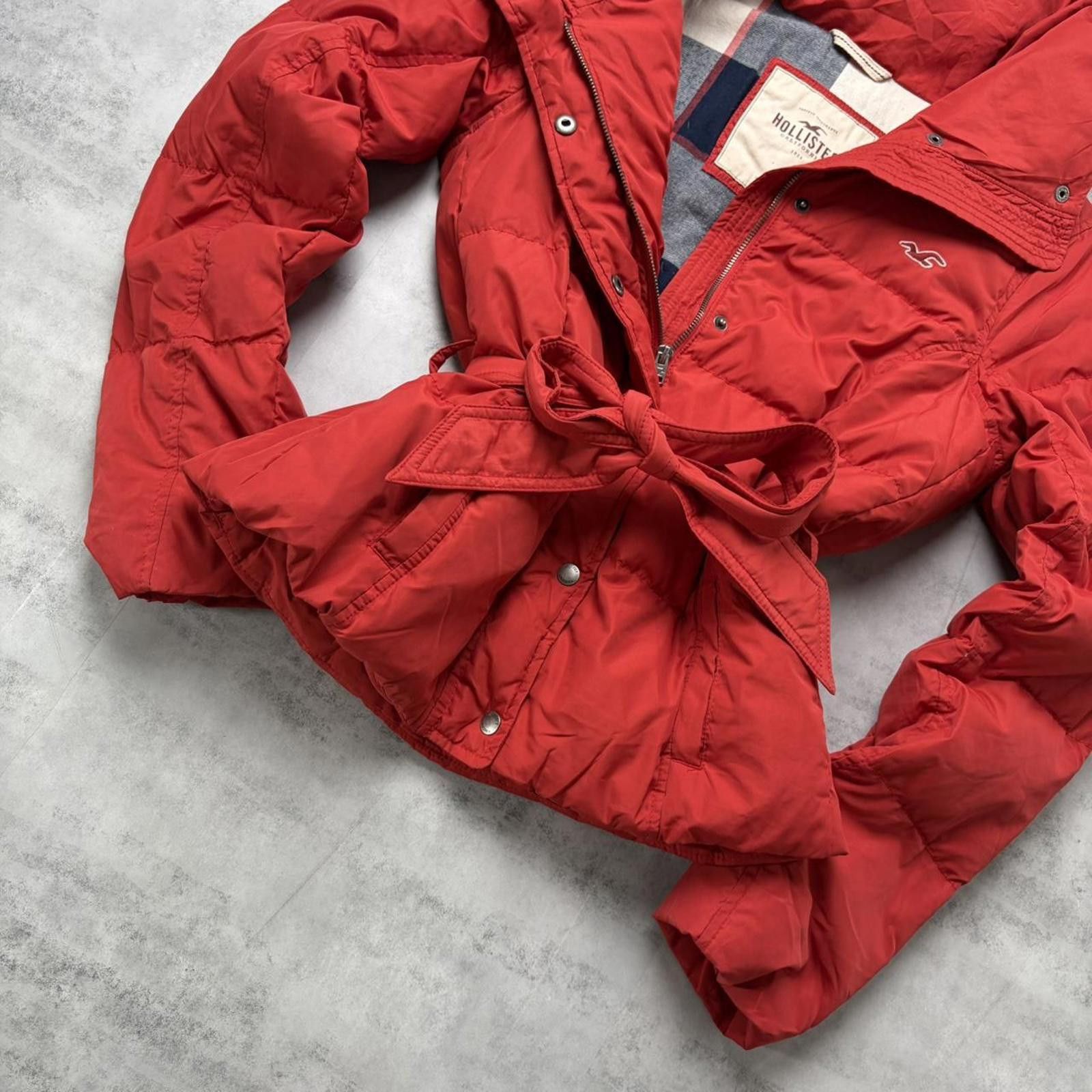 Other Y2K Red Hollister Grunge Plaid Lined Puffer Jacket Size L / US 10 / IT 46 - 5 Thumbnail