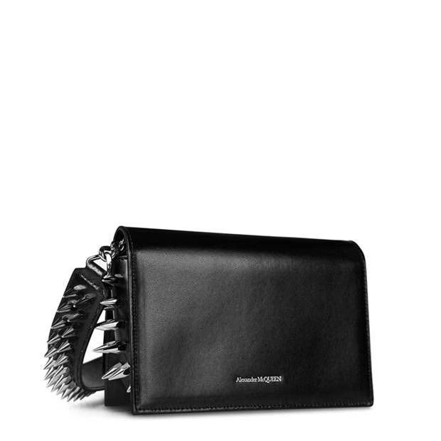 Alexander McQueen o1g2r1mq0824 Size: OS / Biker Small Skull Bag Black Silver Size ONE SIZE - 2 Thumbnail