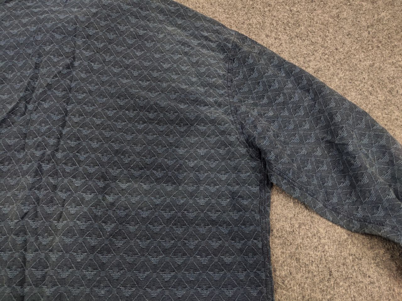 Giorgio Armani Vintage 80's Armani Jeans Monogram Logo oversized shirt Size US L / EU 52-54 / 3 - 14 Thumbnail