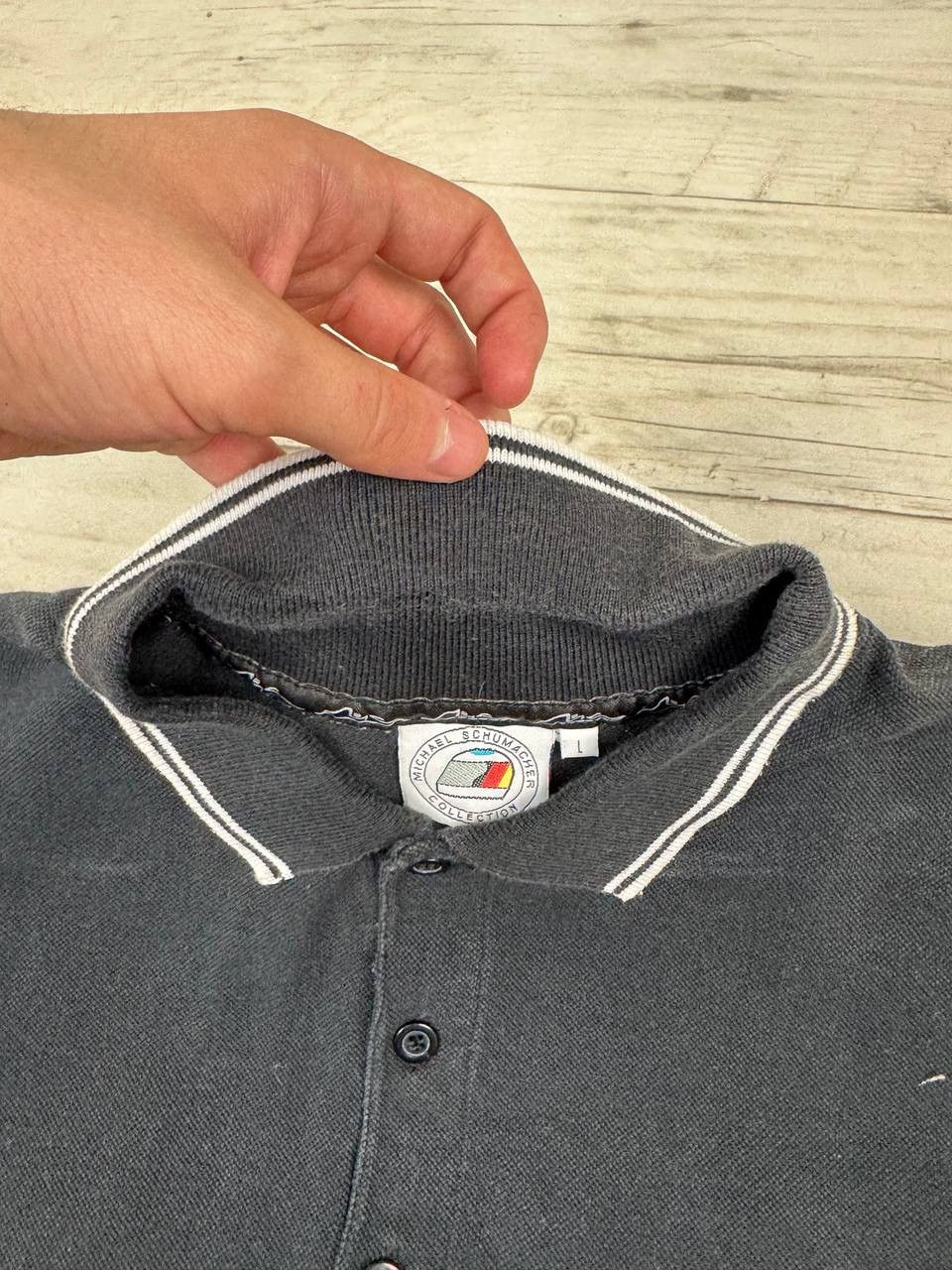 Vintage Vintage Michael Schumacher F1 1998 Polo Shirt Ferarri Size US L / EU 52-54 / 3 - 6 Thumbnail