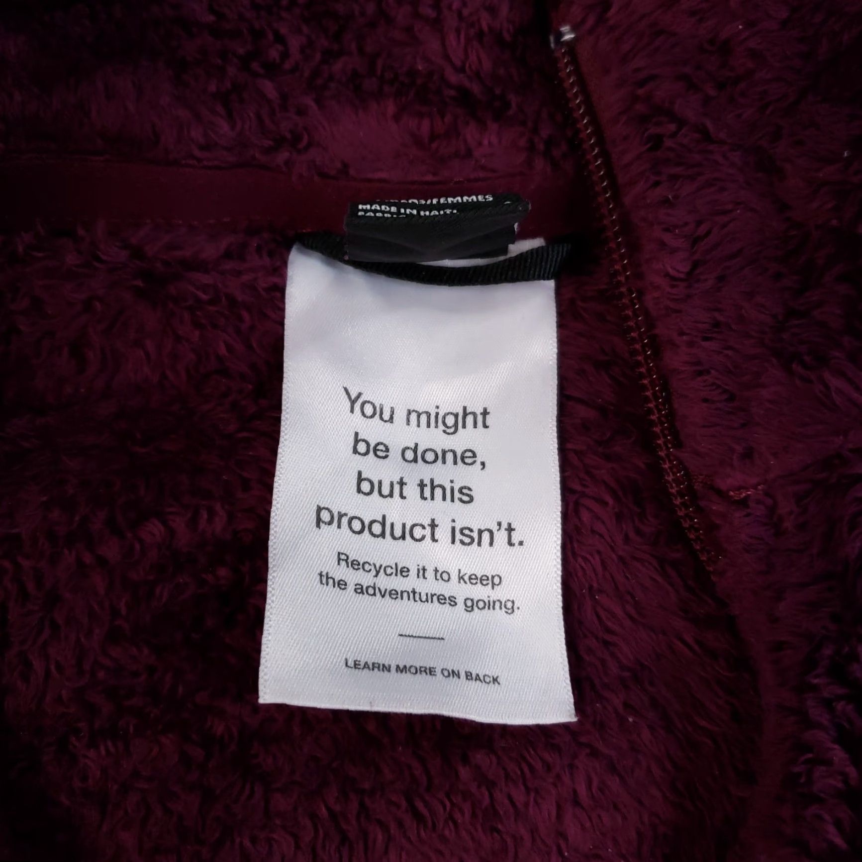 The North Face The North Face Osito Jacket Womens Small Purple Fleece Full Zip Outdoor Size S / US 4 / IT 40 - 6 Thumbnail
