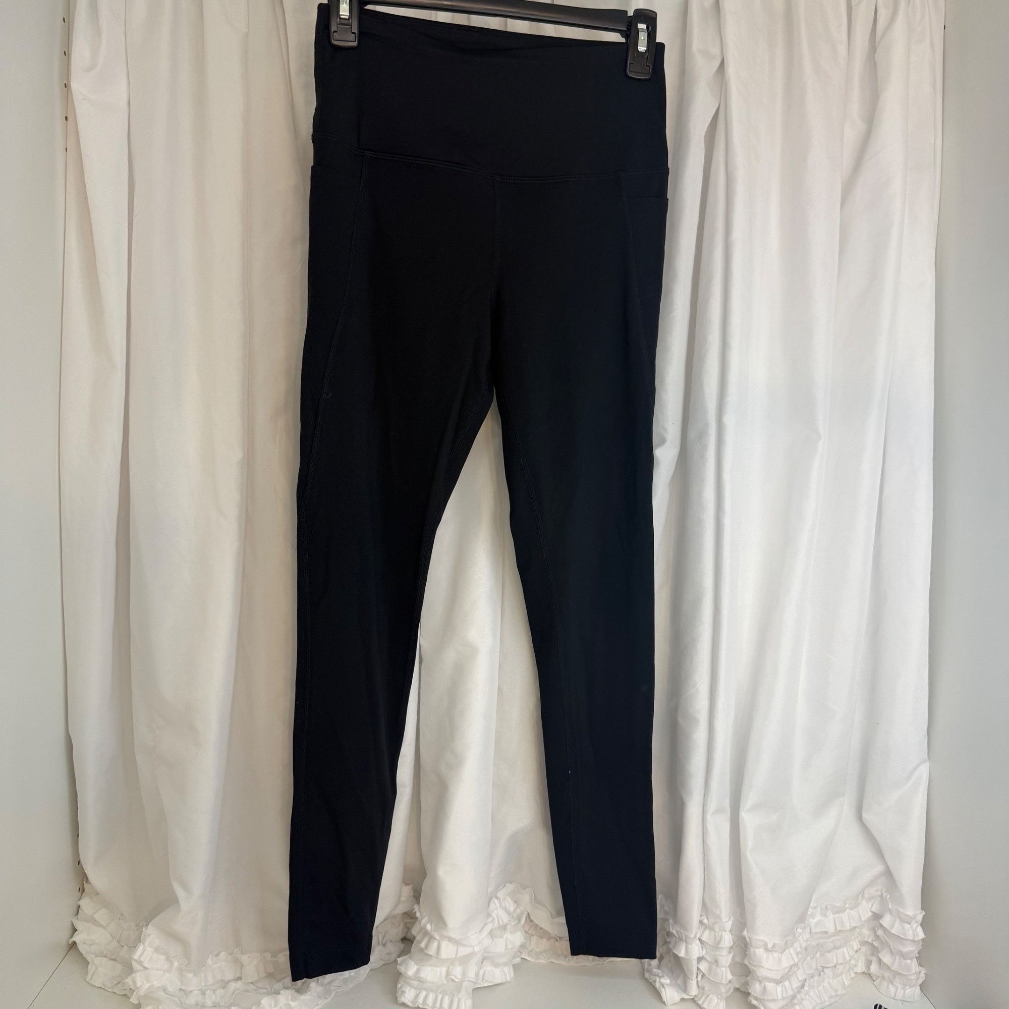 Other MPG Womens High-Waisted Black Leggings W/ Side Pockets Size Size 27" / US 4 / IT 40 - 1 Thumbnail