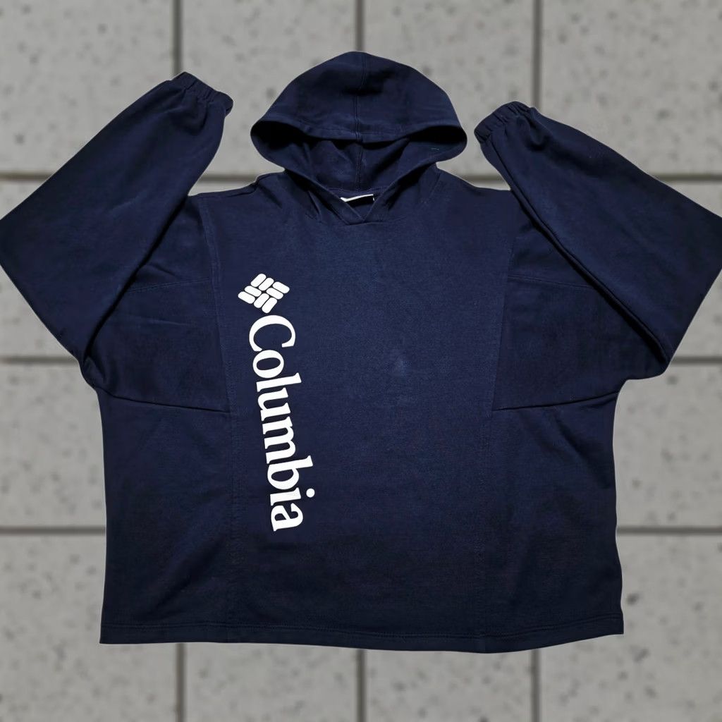 Vintage Columbia Trek Women Lightweight Cropped Hoodie Size Small Navy Blue Size S / US 4 / IT 40 - 1 Thumbnail