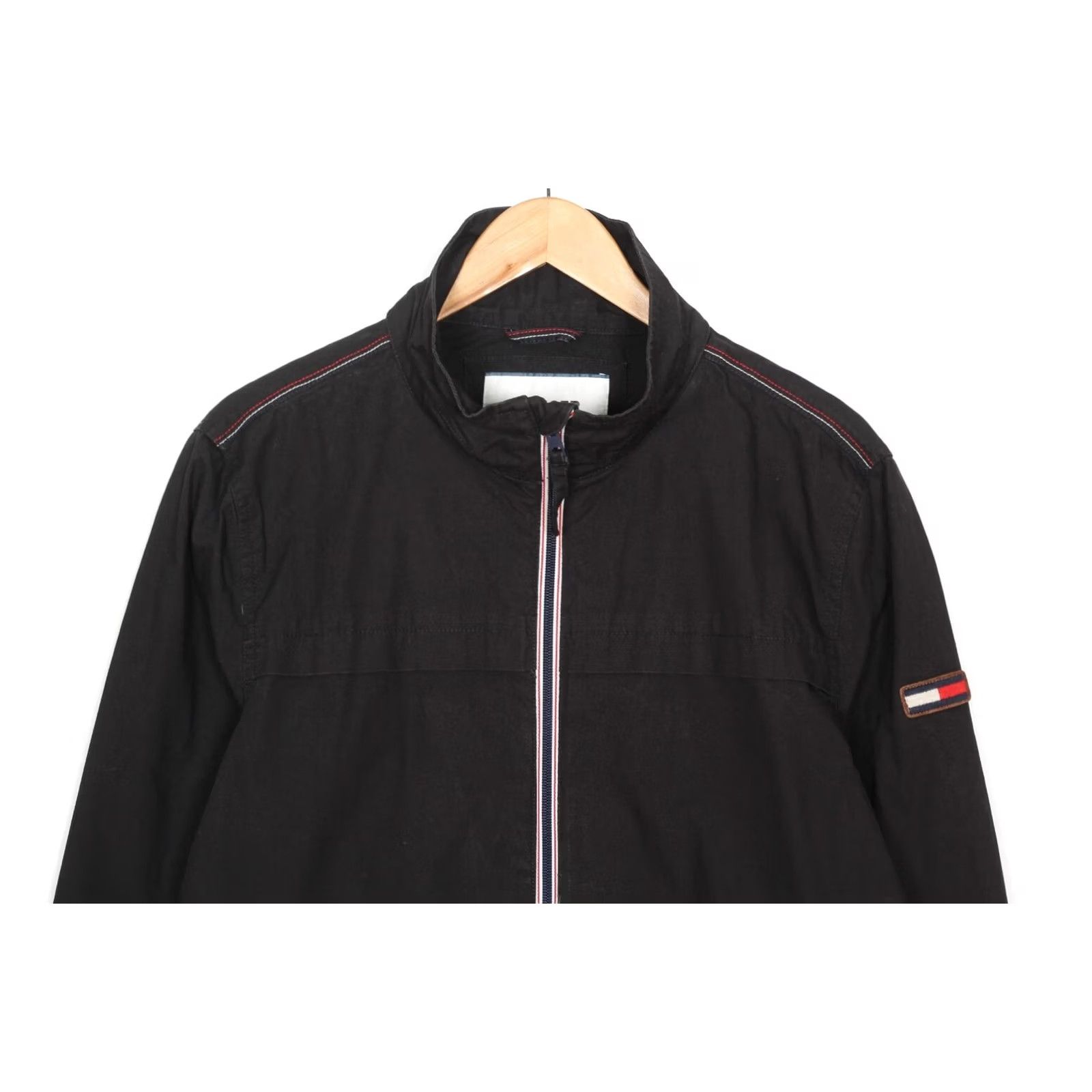 Tommy Hilfiger TOMMY HILFIGER Denim Jacket Men XL MJ5819 Jacket Mens XL Black Denim Jacket Size US XL / EU 56 / 4 - 2 Thumbnail