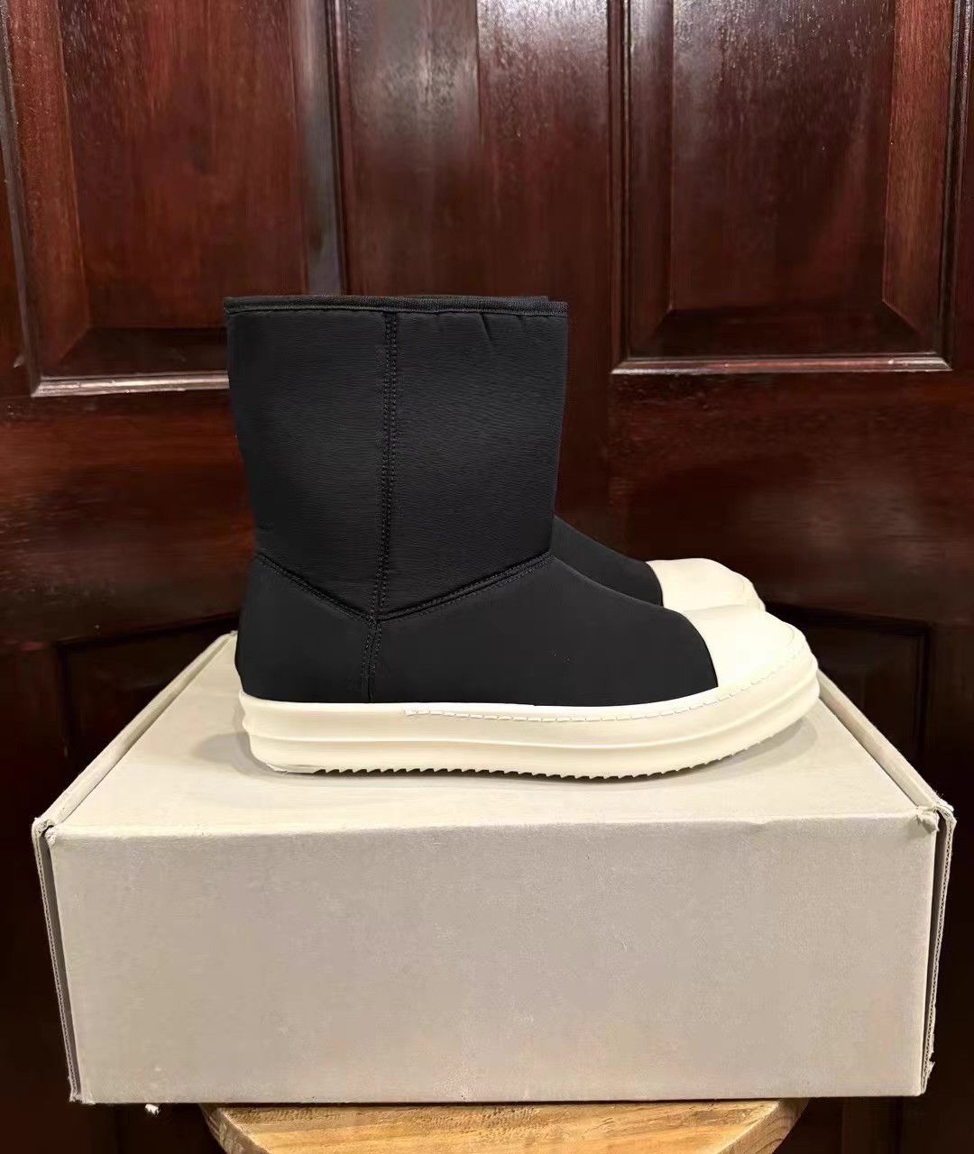 Rick Owens Drkshdw DRKSHDW Black Ramones Spacer Fabric Snow Boots Ｑ25 Size US 9 / EU 42 - 3 Thumbnail