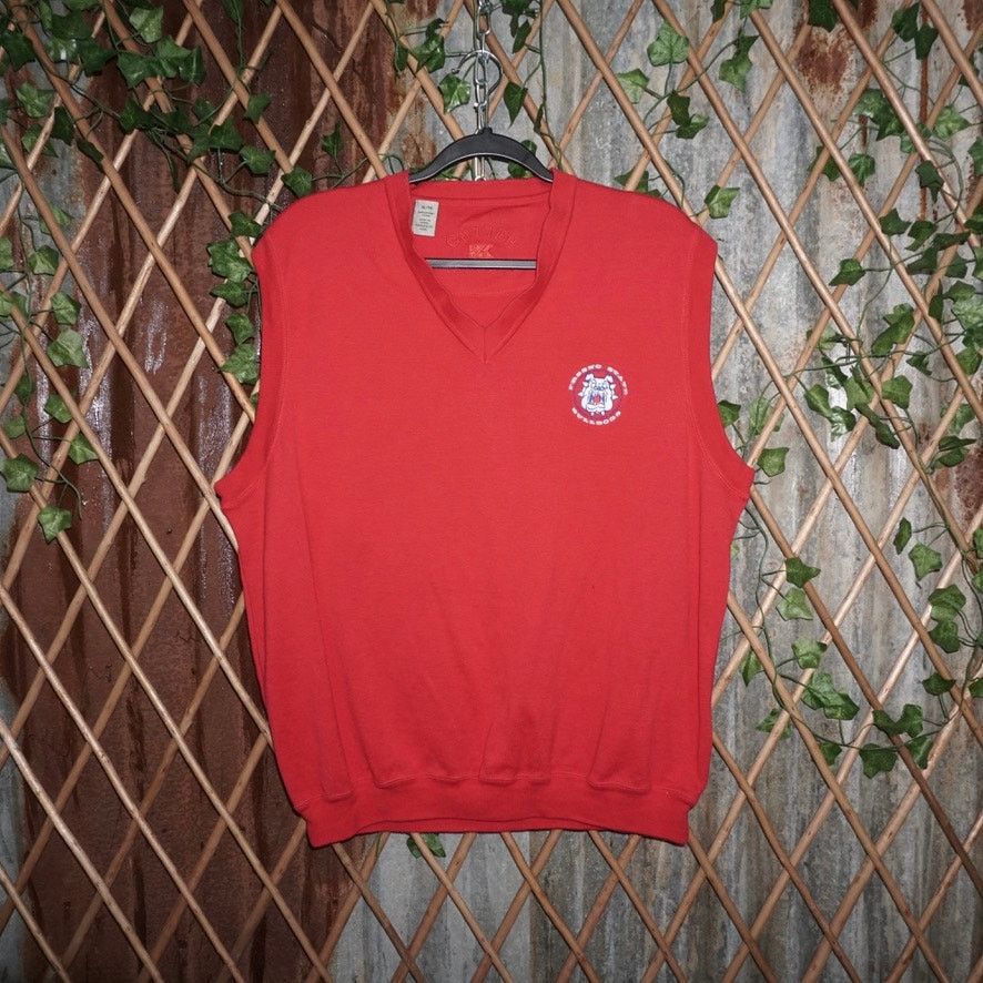 Vintage XL-Vintage Y2K Fresno State University Bulldogs sweater vest Size US XL / EU 56 / 4 - 1 Thumbnail