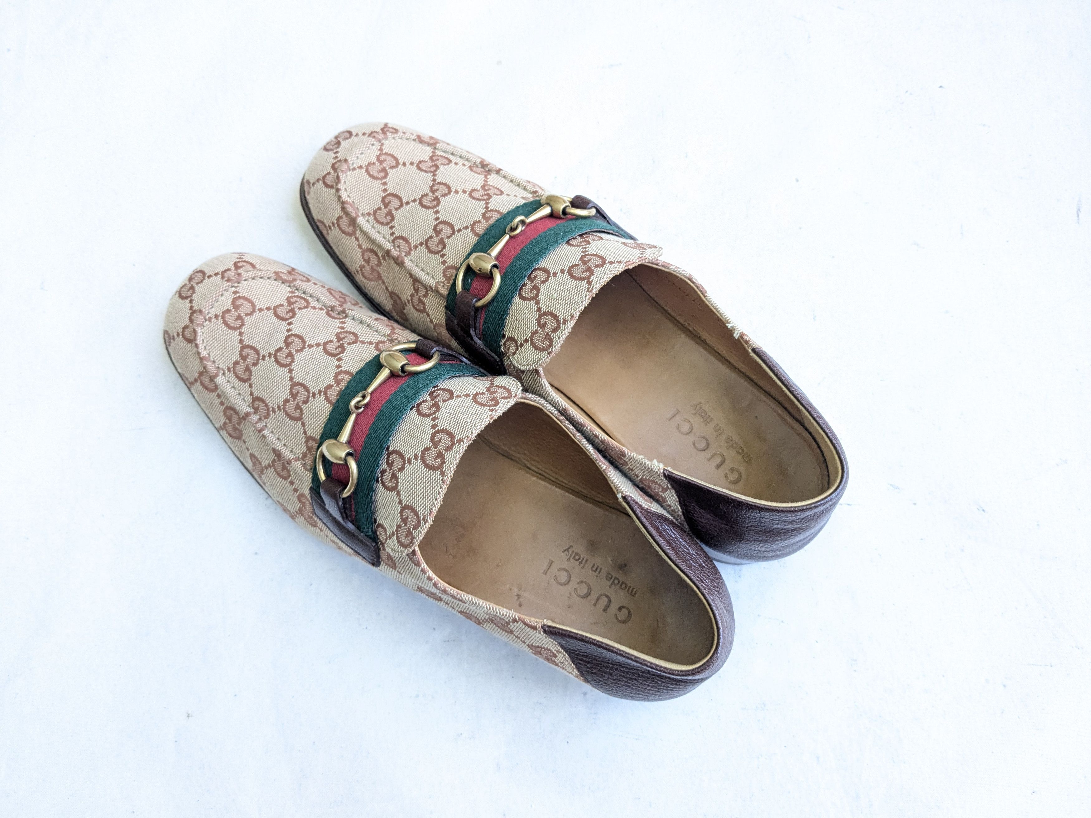 Gucci Gucci Horsebit Loafers Brown 8.5 Snaffle Bit Monogram Size US 8.5 / EU 41-42 - 11 Thumbnail