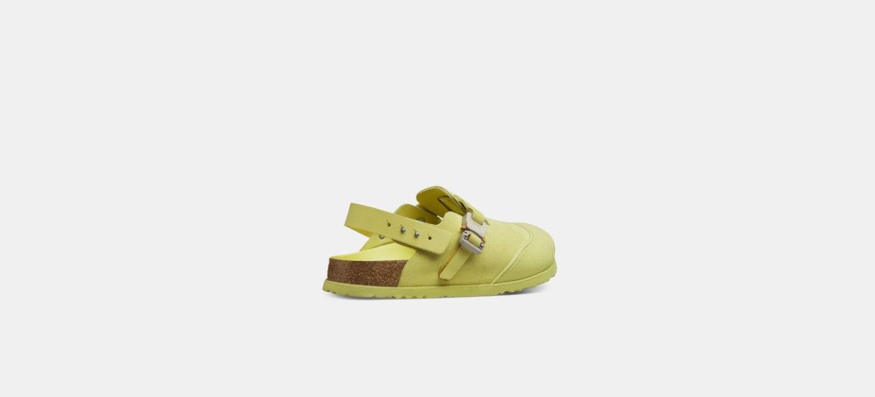 Birkenstock × Dior o1w1db10424 Tokio Mules in Pastel Yellow Size US 13 / EU 46 - 3 Thumbnail