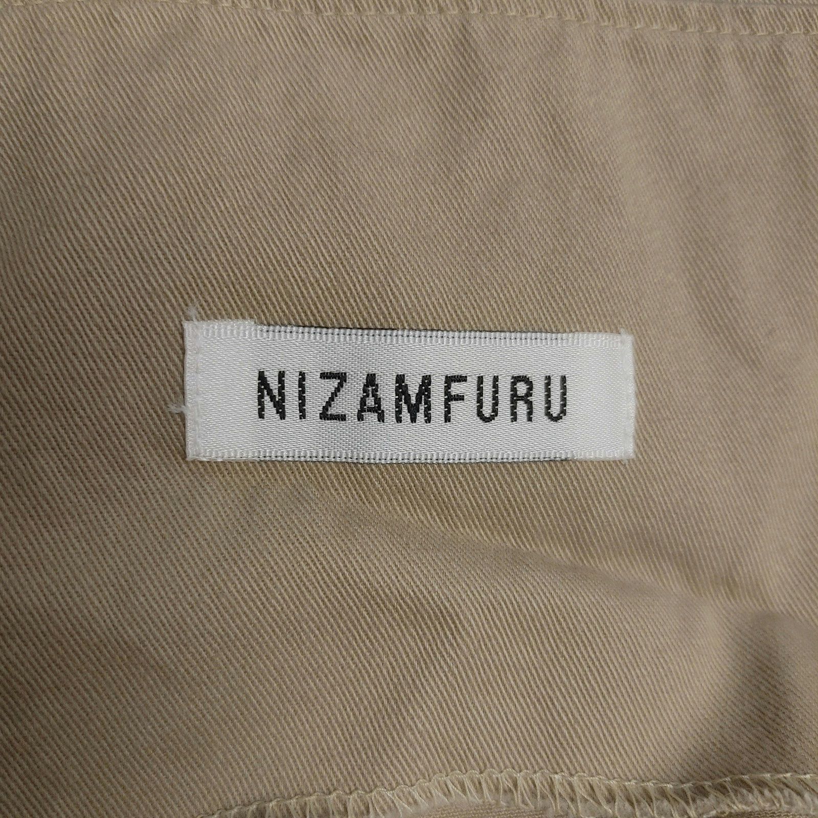 Other Nizamfuru Women's LG Beige Apron Style Midi Sleeveless Dress Size L / US 10 / IT 46 - 3 Thumbnail