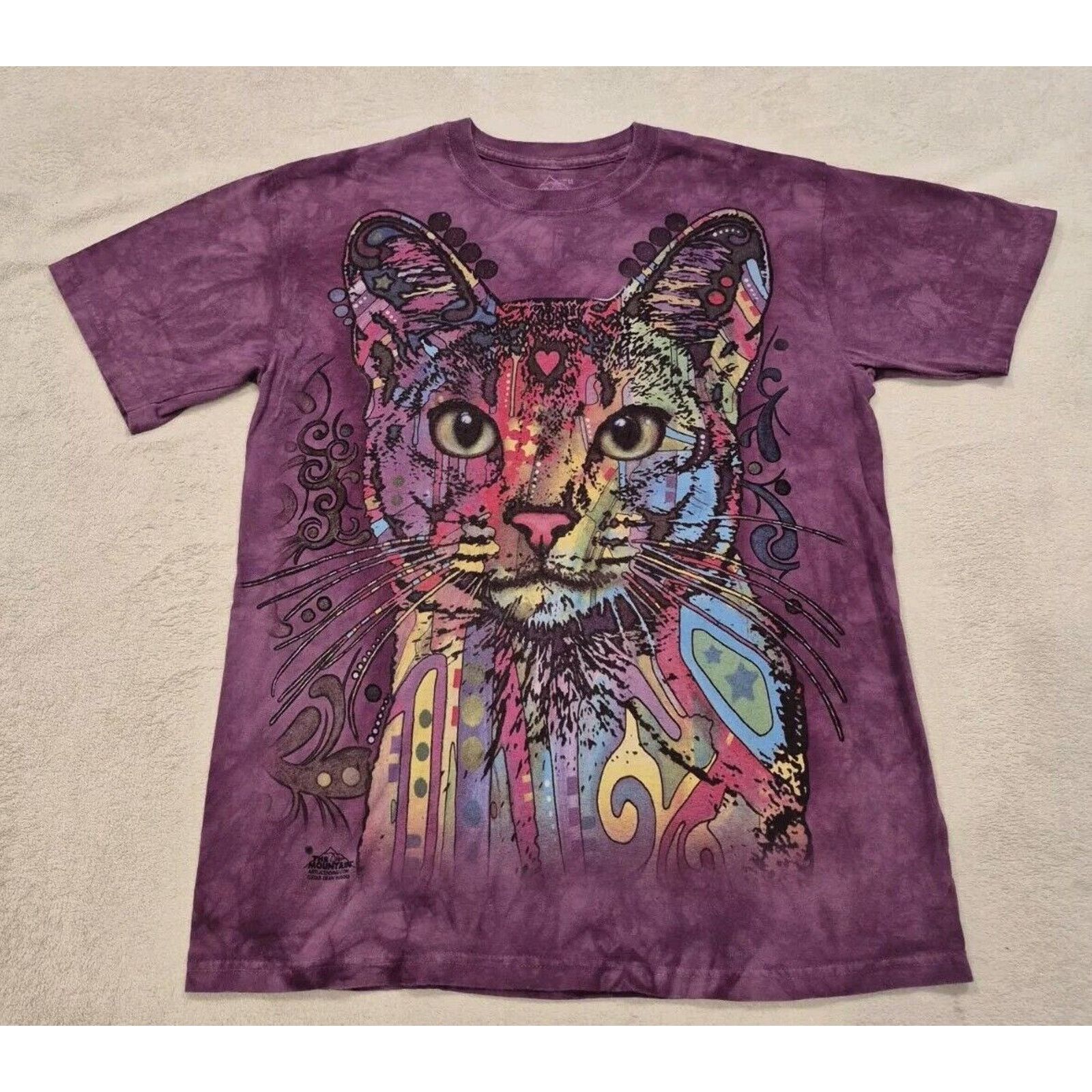 The Mountain The Mountain Shirt Med Purple Tie Dye Kitty Cat Print 2013 Size M / US 6-8 / IT 42-44 - 1 Thumbnail