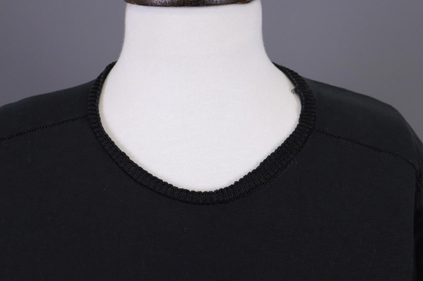 Transit Transit Uomo Black Embroidered Summer Linen T-Shirt Size S Size US S / EU 44-46 / 1 - 4 Thumbnail