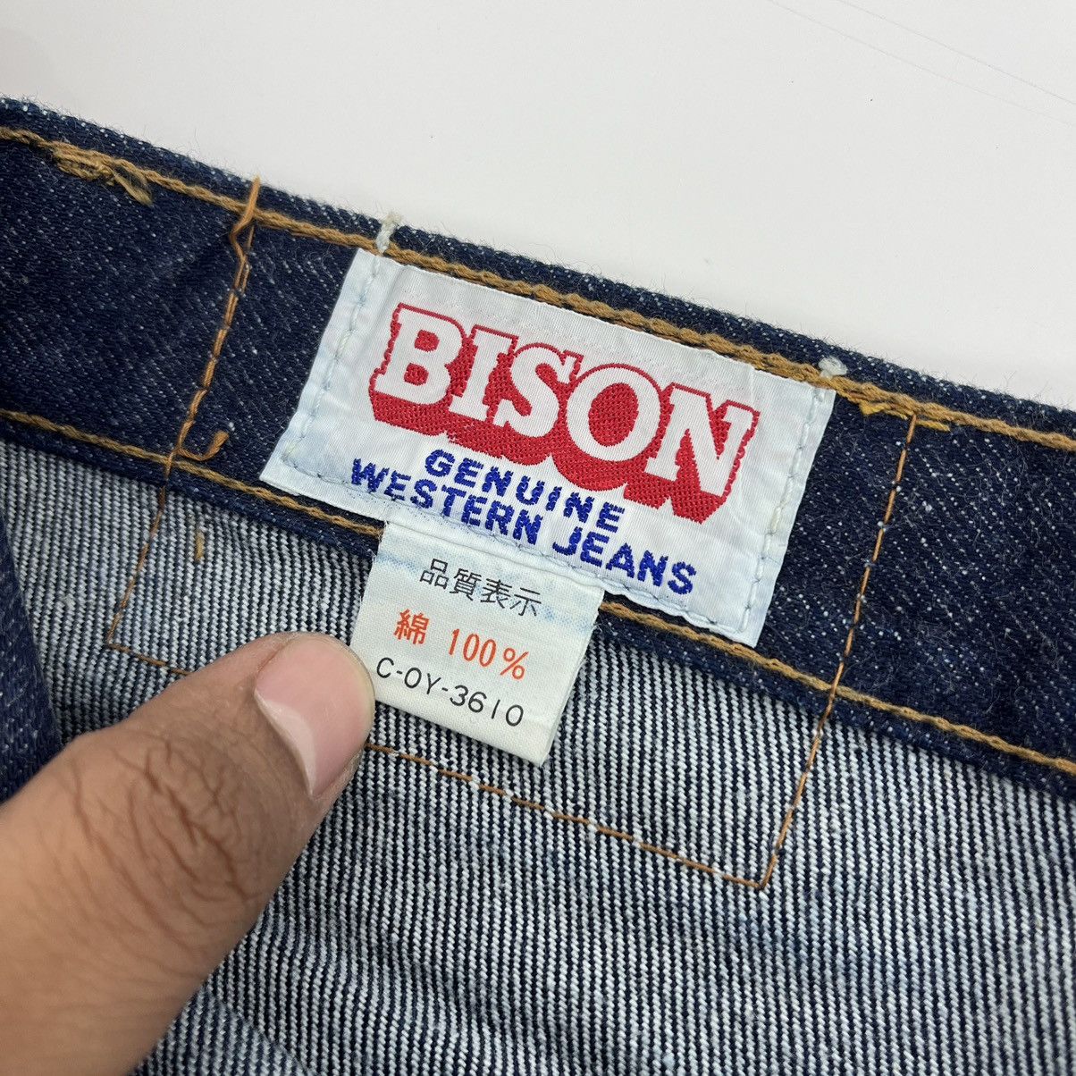 If Six Was Nine × Japanese Brand × Le Grande Bleu (L.G.B.) Crazy Bison Bell Button Bush Pants Bootcut Flared Jeans Size 33" - 11 Thumbnail