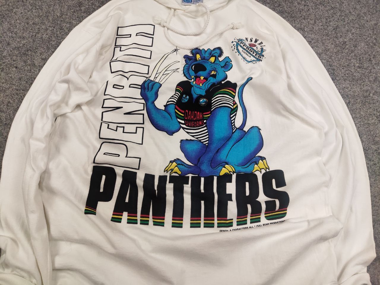 Canterbury of New Zealand Vintage Penrith Panthers NSWRL Approved long sleeve Hoodie Size US L / EU 52-54 / 3 - 5 Thumbnail