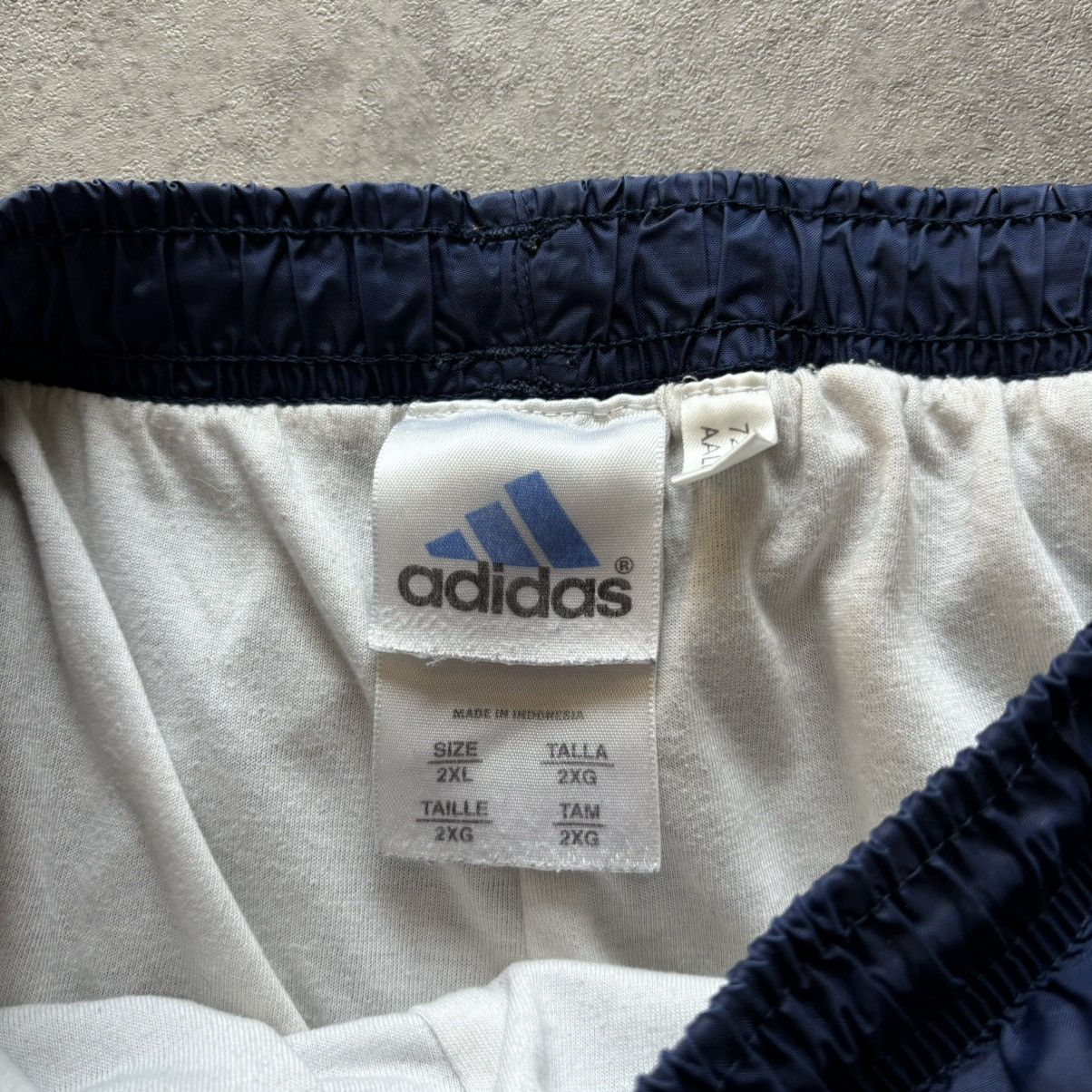 Adidas Blue with gray stripe lined adidas track pants Size US 36 / EU 52 - 6 Thumbnail