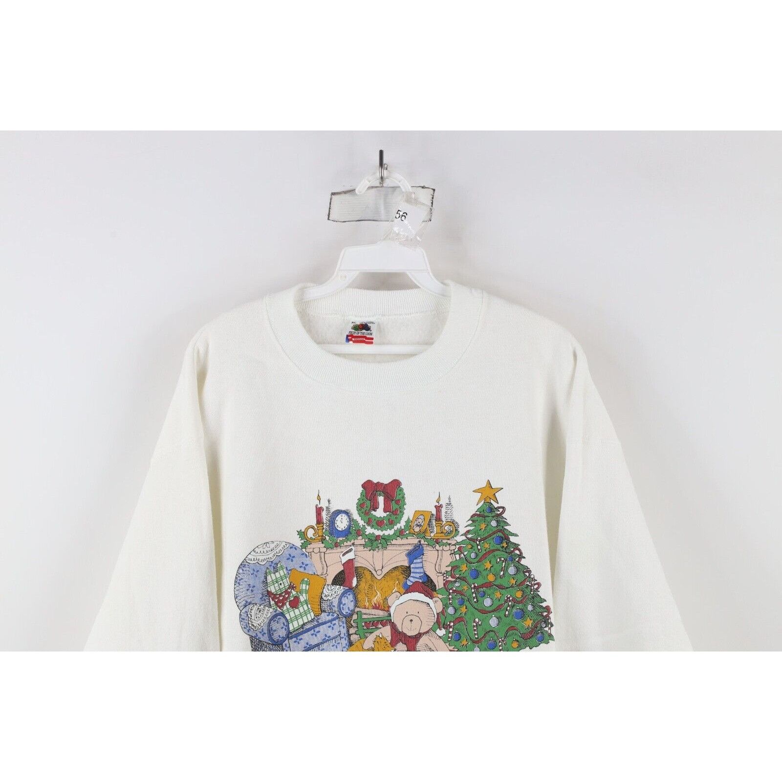 Vintage Vintage 90s Streetwear Distressed Christmas Sweatshirt Size XL / US 12-14 / IT 48-50 - 2 Thumbnail