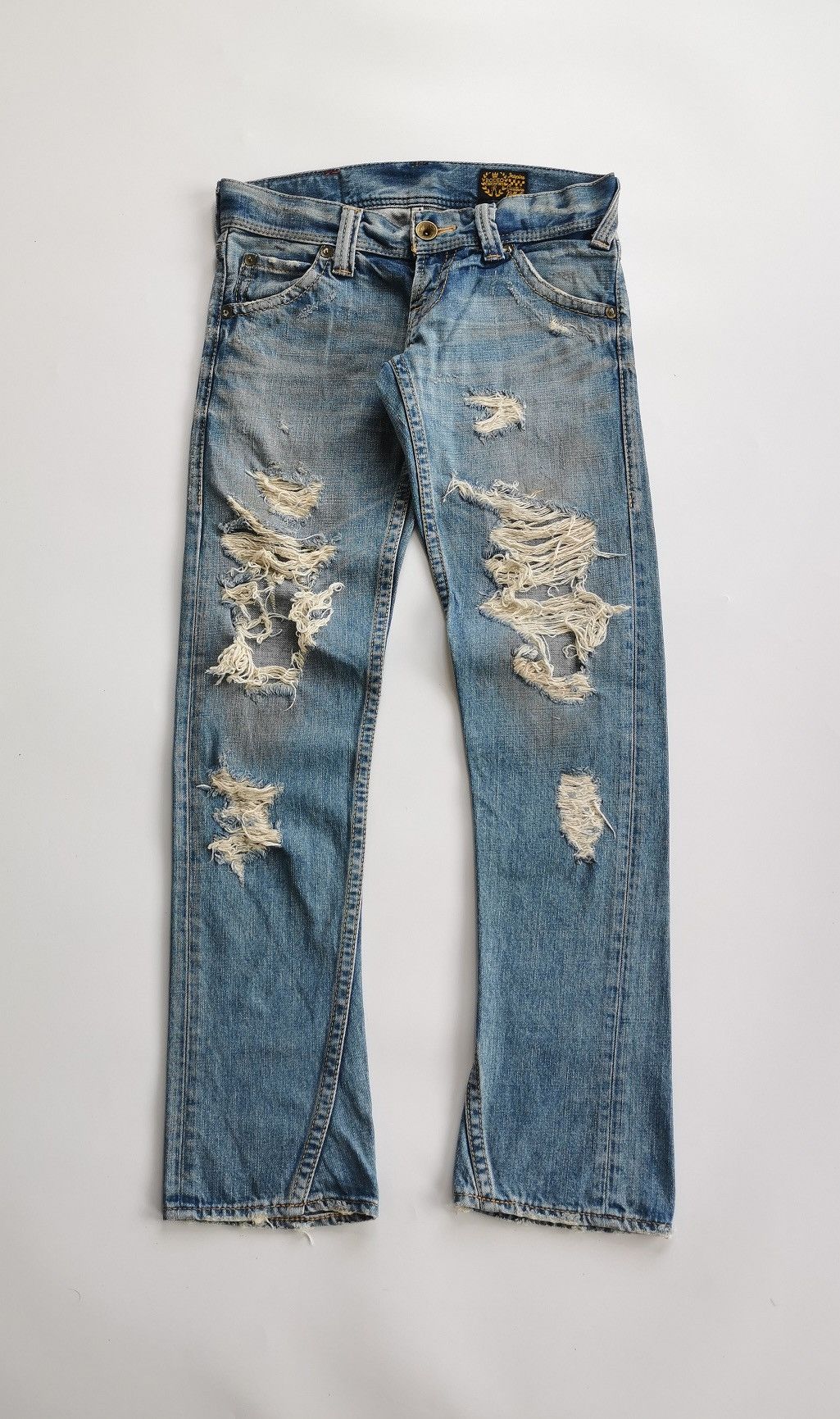 Japanese Brand Thrashed Rodeo Crowns Japan Denim Jeans Size US 29 - 1 Thumbnail