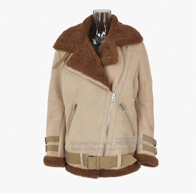 Acne Studios Acne Studios Shearling and Leather Combination Jacket Size XXS / US 00 / IT 34 - 1 Thumbnail