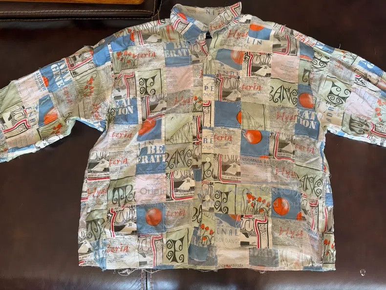 Martine Rose Martine Rose Poster Patchwork Shirt Size US S / EU 44-46 / 1 - 1 Thumbnail
