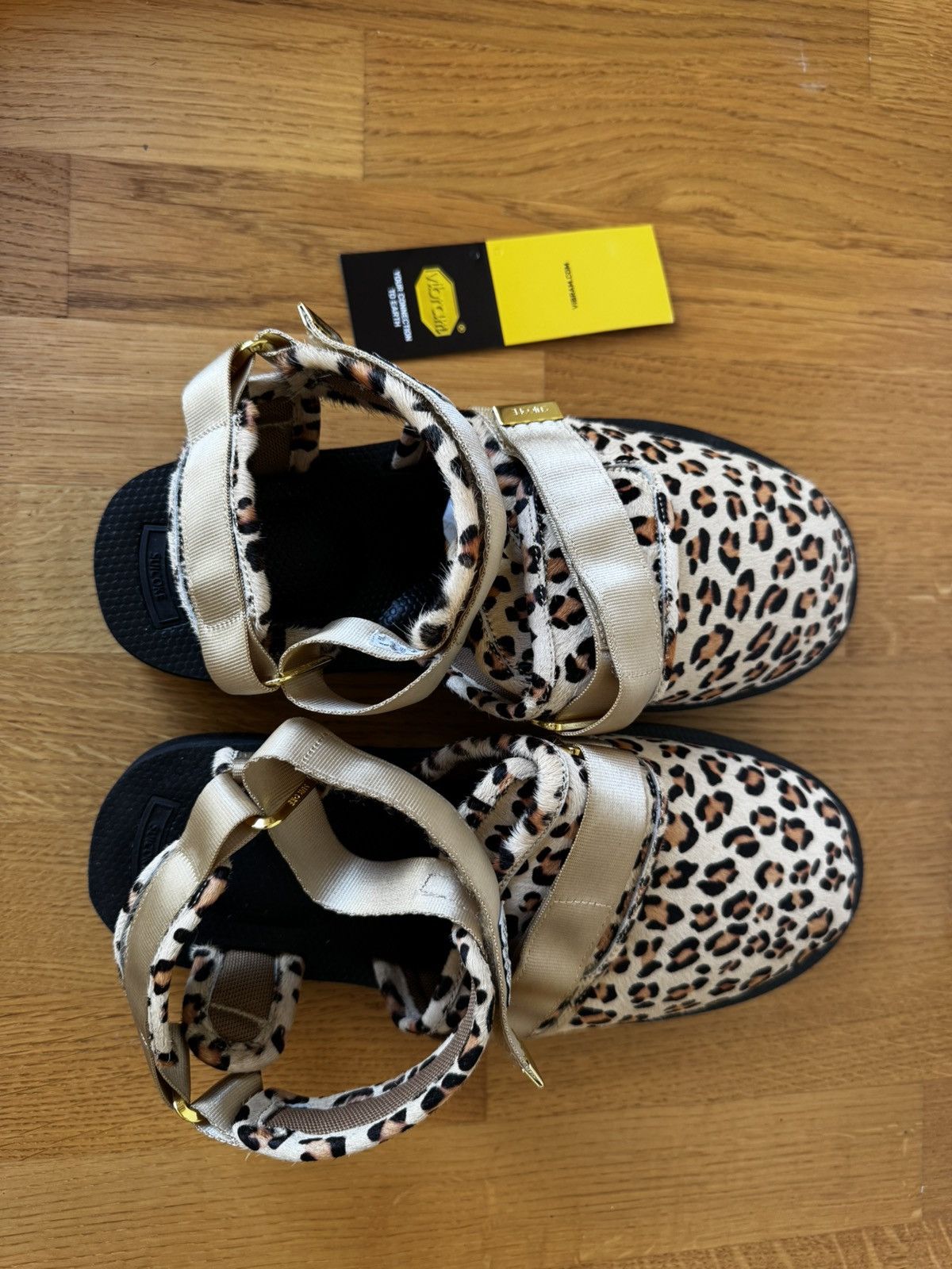 Suicoke NOTS VHL Leopard Print Leather Sandals Size US 11 / EU 44 - 3 Thumbnail