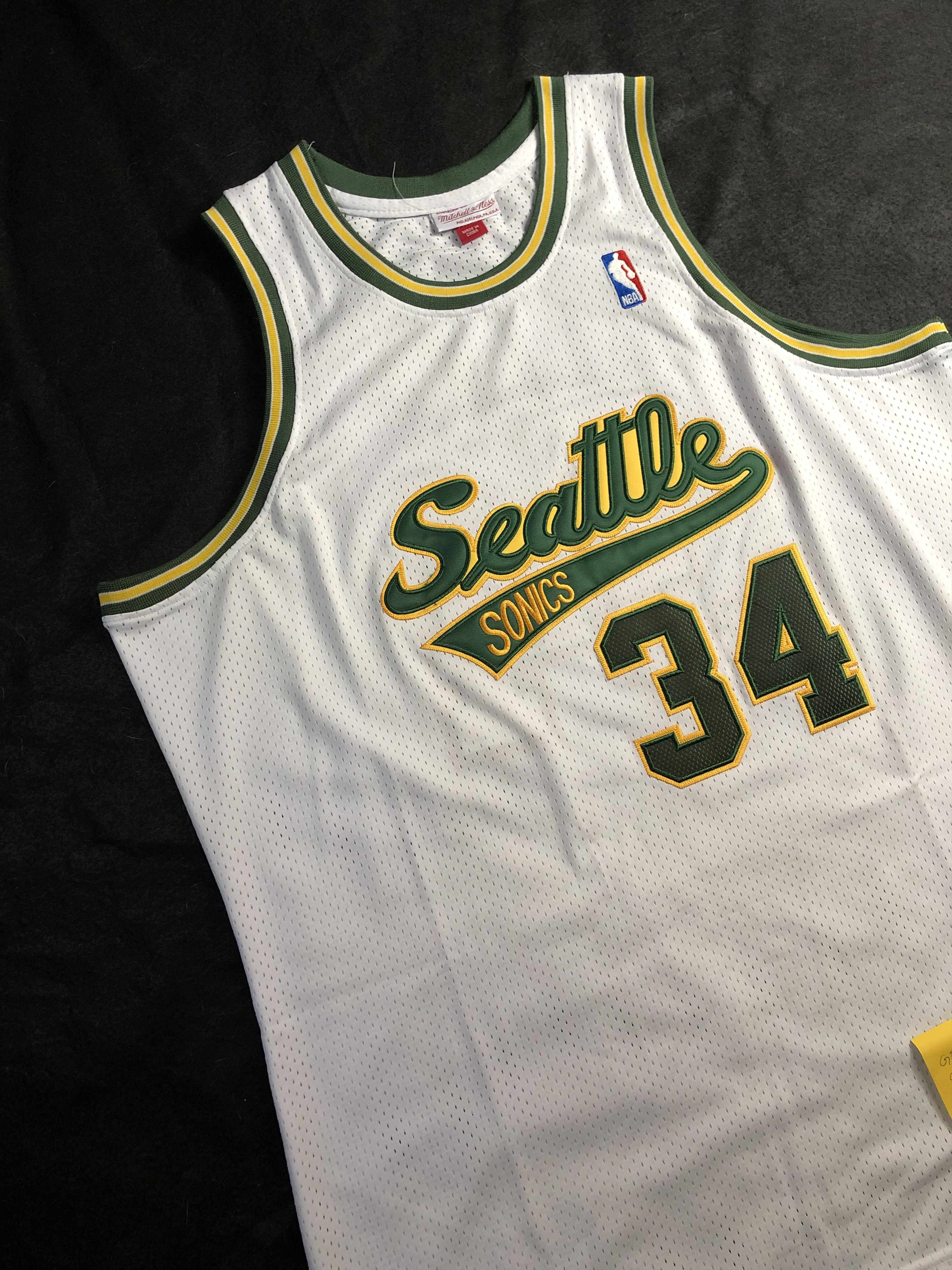 Vintage Seattle Allen White Jersey Size US XXL / EU 58 / 5 - 3 Thumbnail