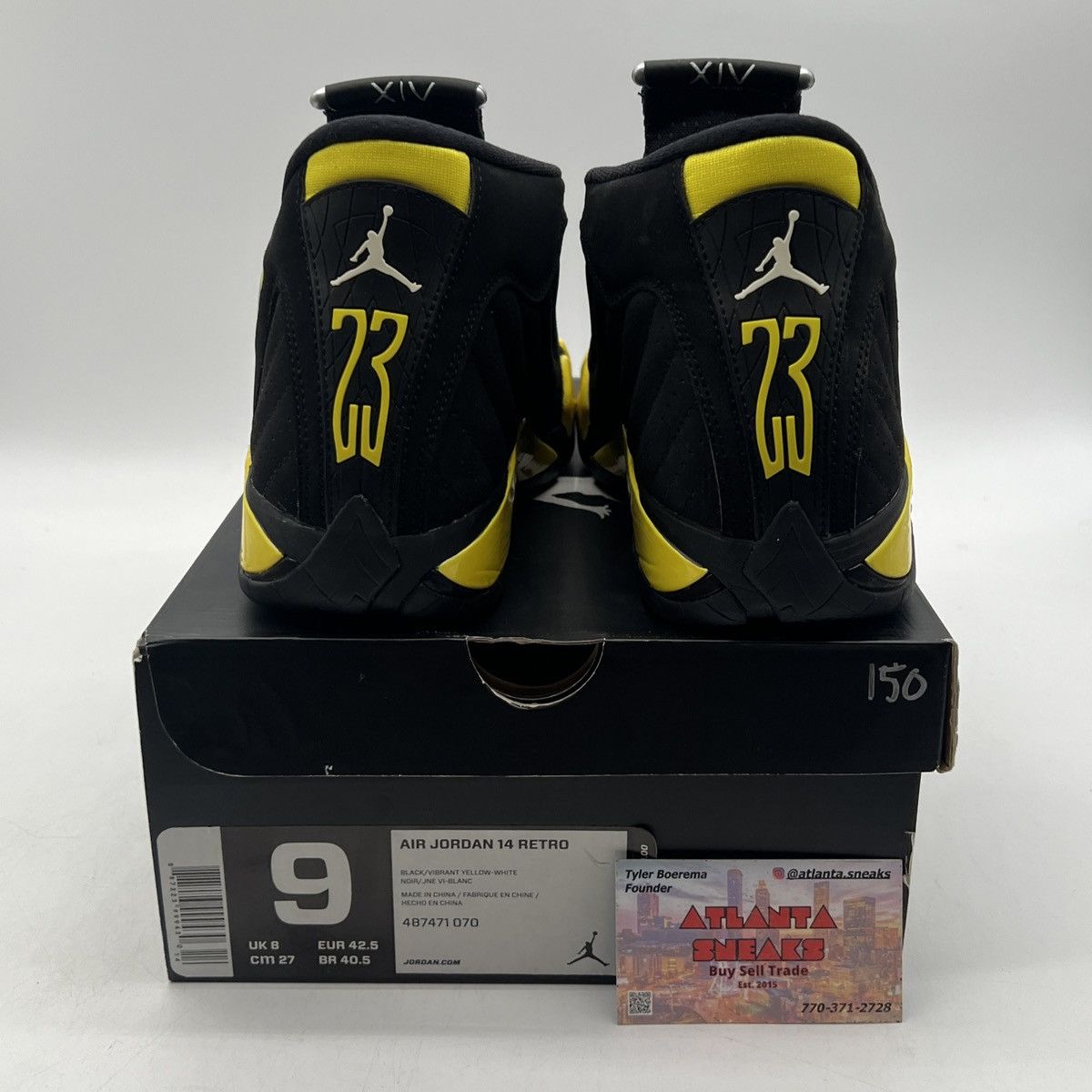 Jordan Brand Air Jordan 14 Thunder Size US 9 / EU 42 - 3 Thumbnail