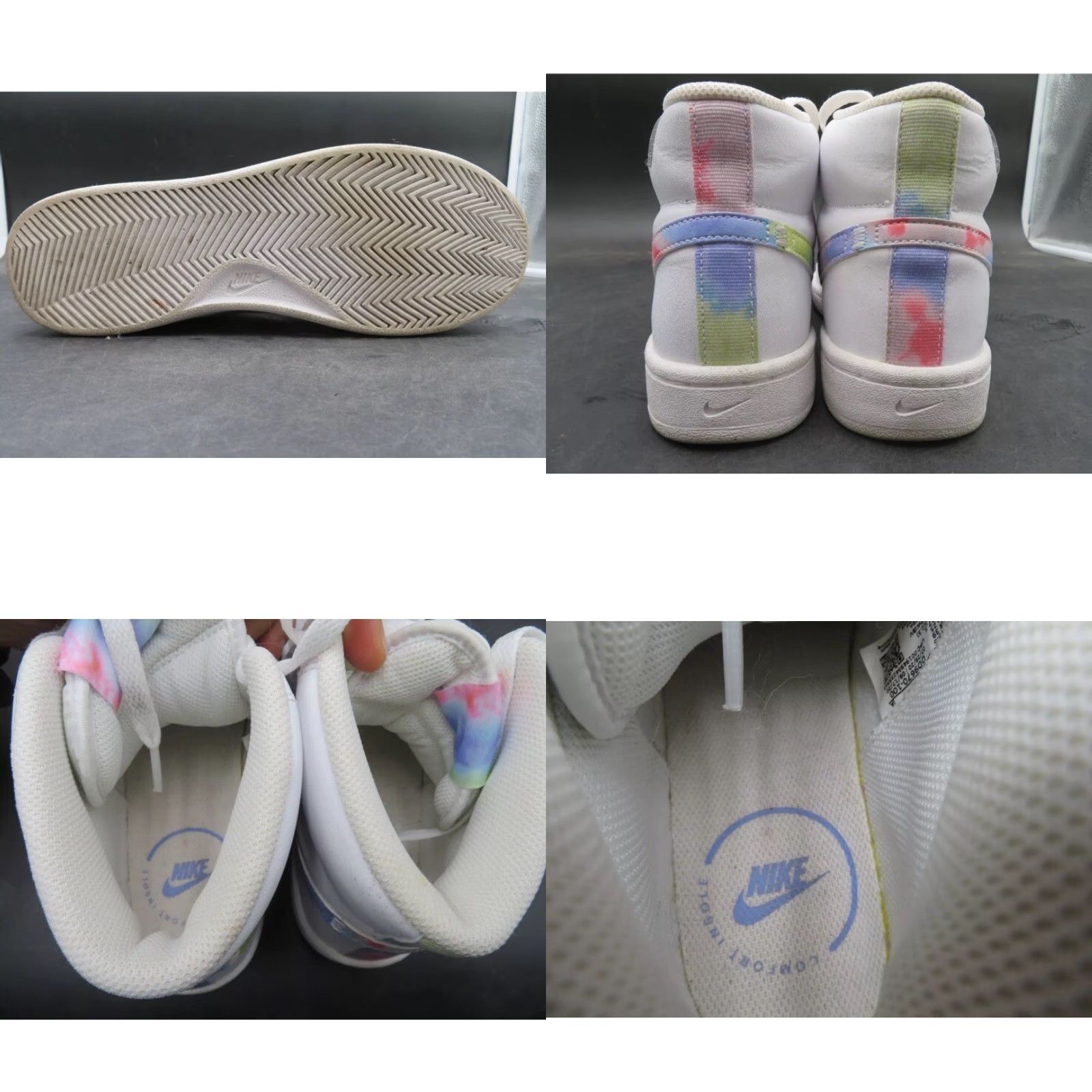 Nike Womens Nike Court Royale 2 Mid White/Multi Basketball Sneakers DD9670-100 Size 8 Nike Court Sneaker Womens All Season Basketball Casual 2020 Size US 8 / IT 38 - 8 Thumbnail