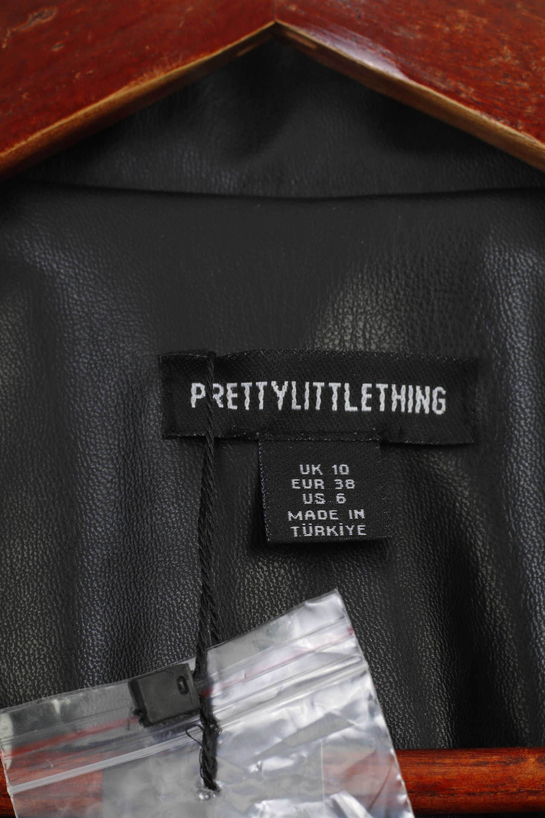 Vintage PrettyLittleThing Woman 38 M Jacket Black Cropped 4213 Size M / US 6-8 / IT 42-44 - 5 Thumbnail