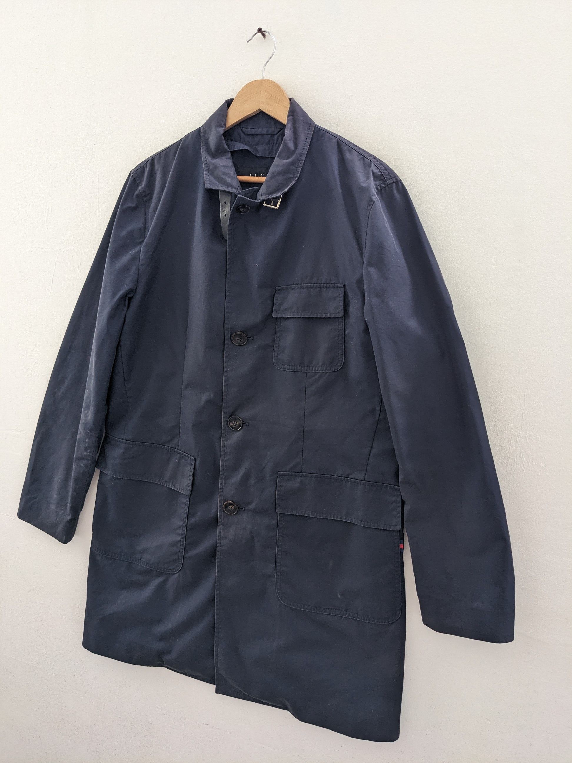 Gucci Gucci Trench Coat Black Multipocket Size L / US 10 / IT 46 - 2 Thumbnail