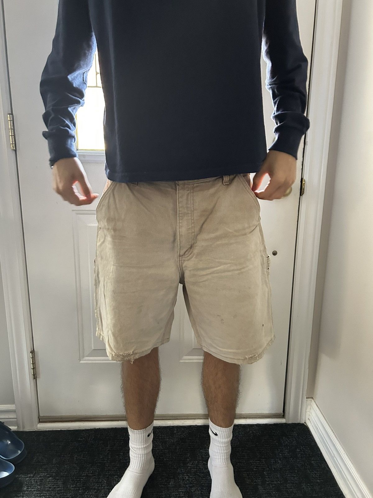 Carhartt Carhartt Vintage Distressed Carpenter Workwear Shorts Size US 34 / EU 50 - 8 Thumbnail