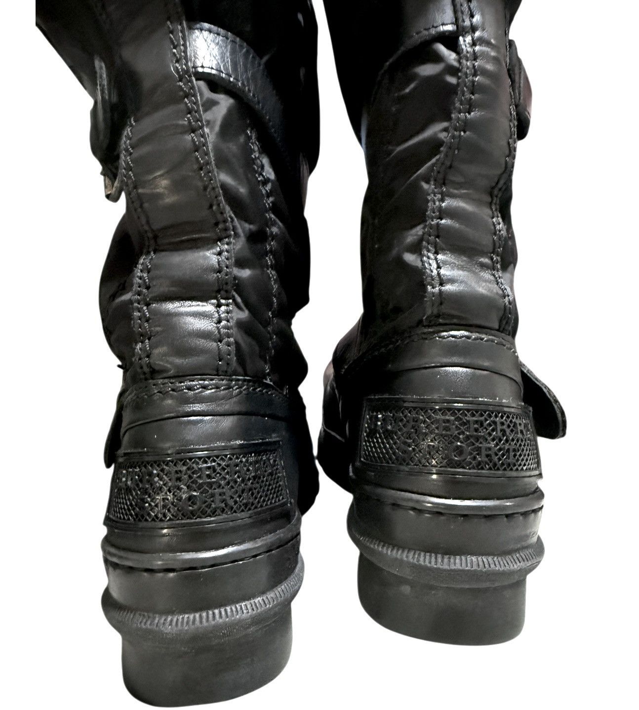 Burberry Burberry Sport Women’s Nylon Leather Mid Calf Weather Boots Size US 5 / IT 35 - 10 Thumbnail