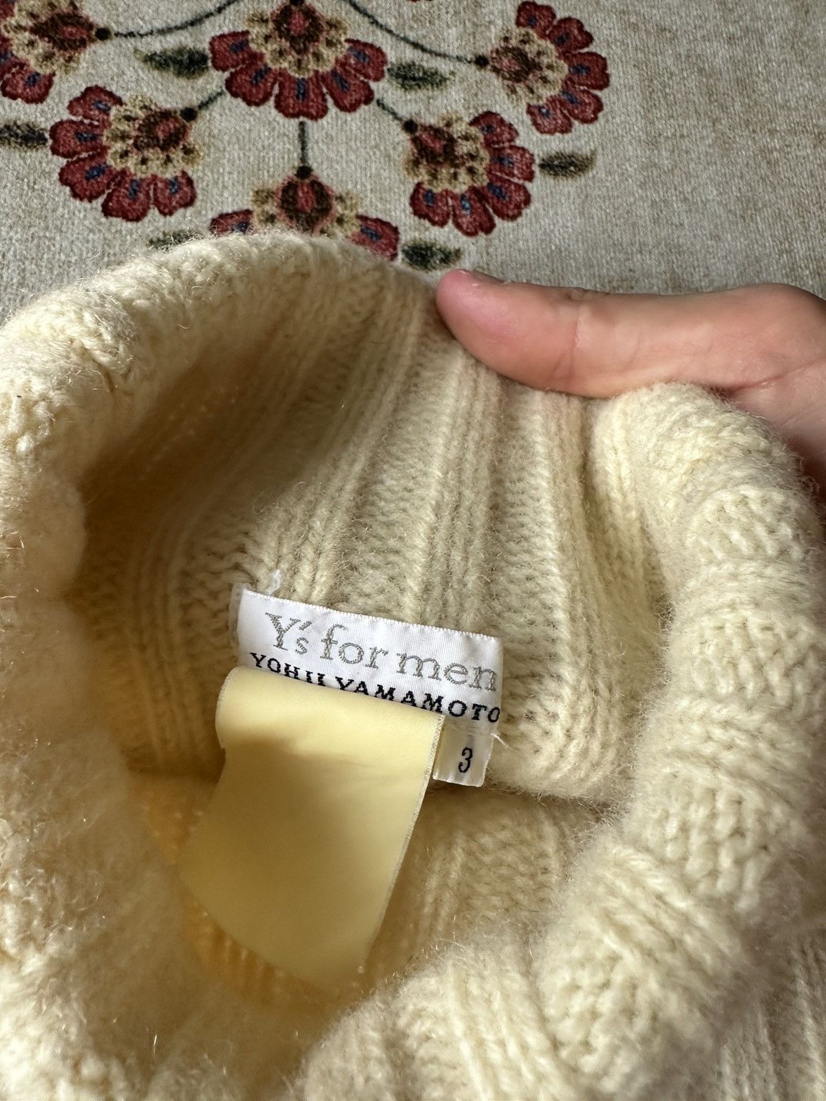 Yohji Yamamoto Archive Y’s for men / Yohji Yamamoto Cable Wool Turtleneck Size US S / EU 44-46 / 1 - 11 Thumbnail