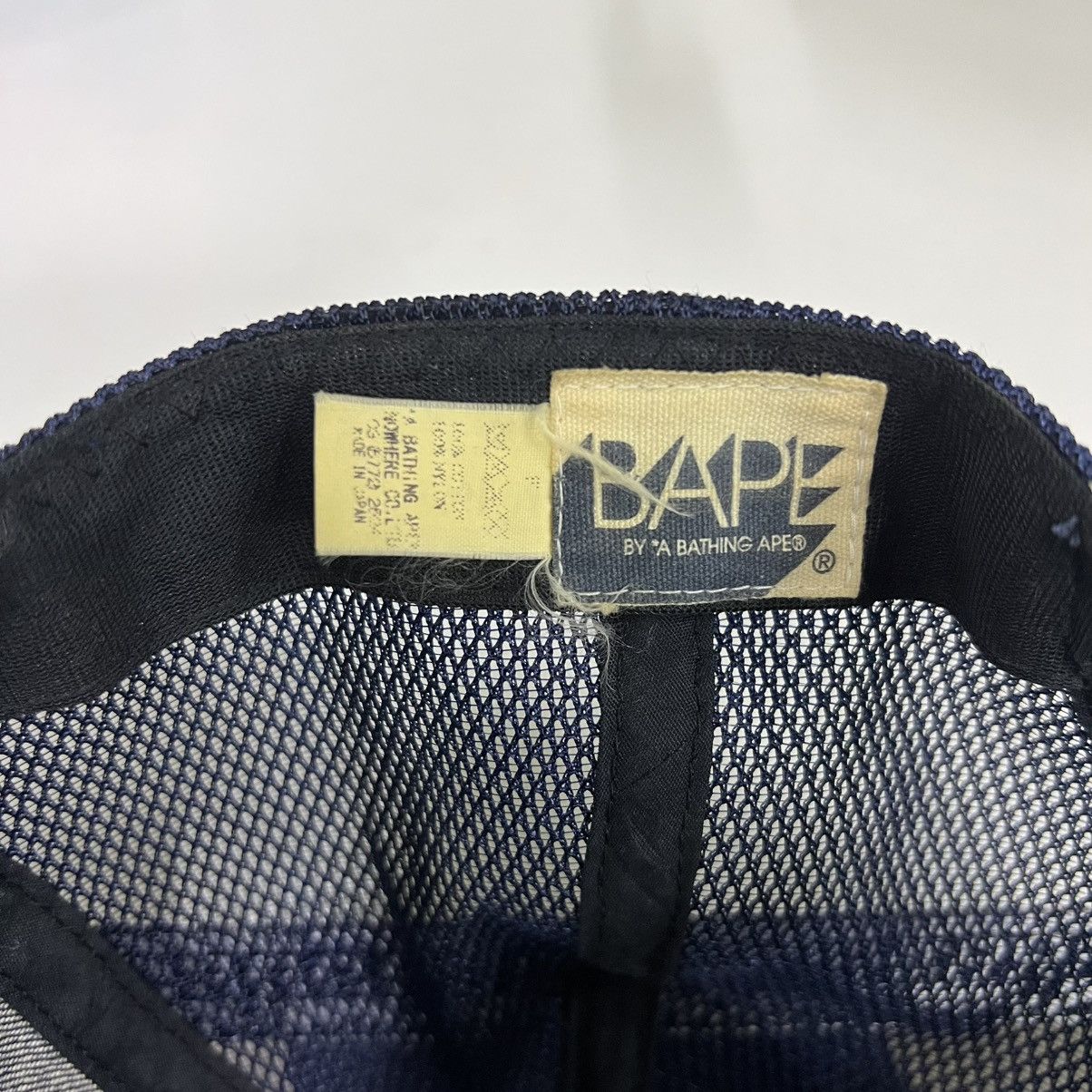 Bape Vintage Bape Denim Trucker Cap Size ONE SIZE - 6 Thumbnail