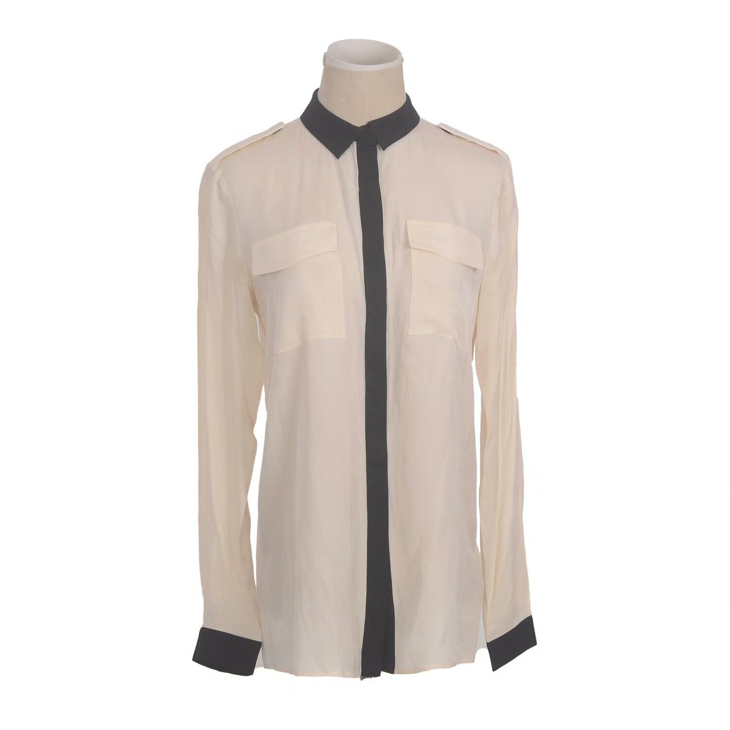 Burberry Burberry Women's Silk Shirt S Size S / US 4 / IT 40 - 1 Thumbnail