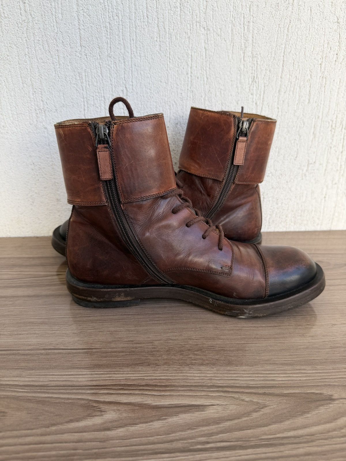 Gucci officer double buckle military boots Size US 8 / EU 41 - 13 Thumbnail