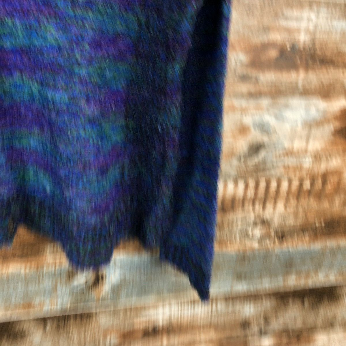Japanese Brand Cheek Blue Patterned Cardigan knitwear #A1538 Size M / US 6-8 / IT 42-44 - 8 Thumbnail