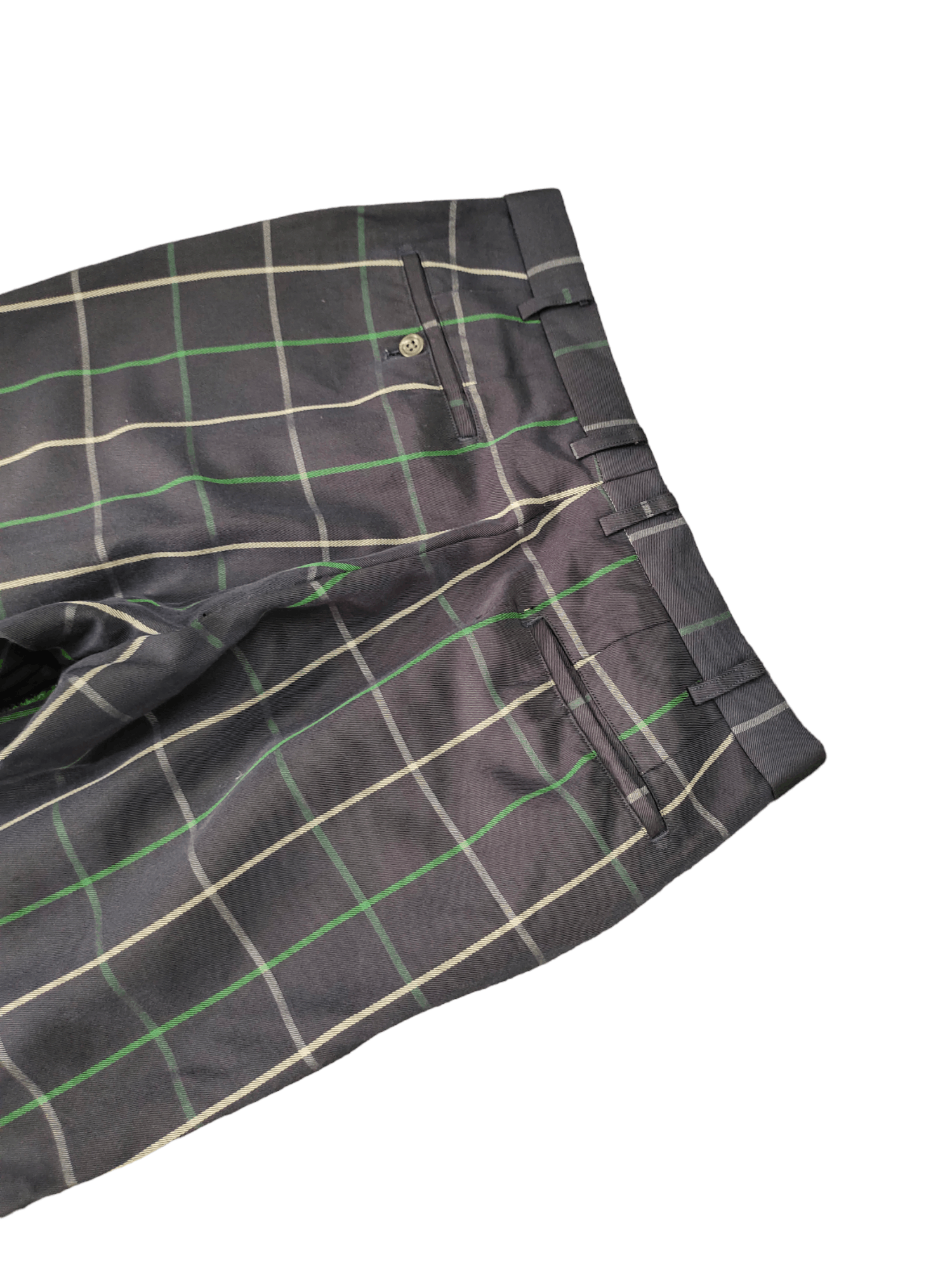 Burberry Vintage 90s Burberrys Checkered Wool Baggy Pants Size US 31 - 16 Thumbnail
