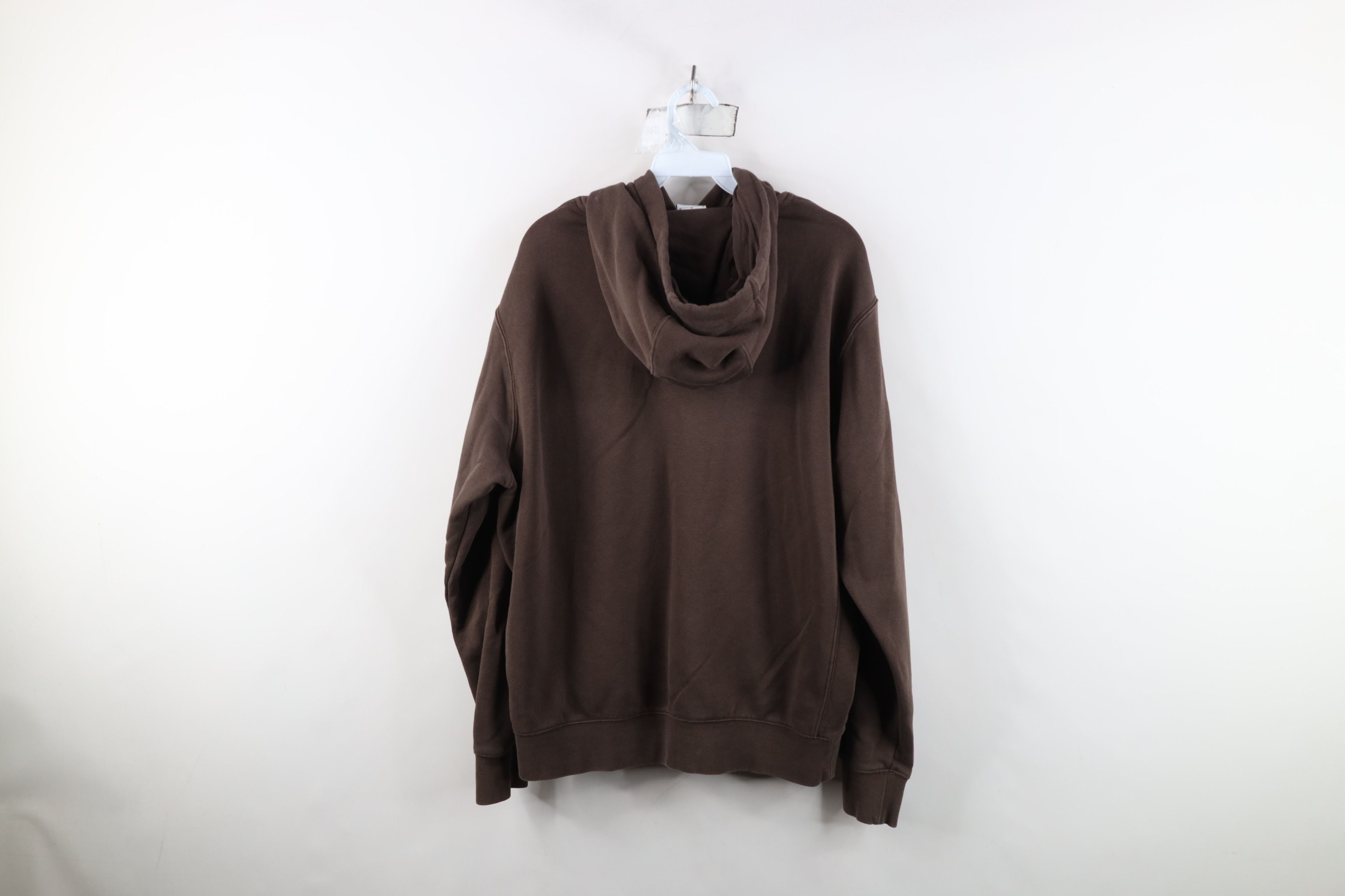 Nike Vintage Y2K Nike Swoosh Hoodie Sweatshirt Chocolate Brown Size US M / EU 48-50 / 2 - 11 Thumbnail
