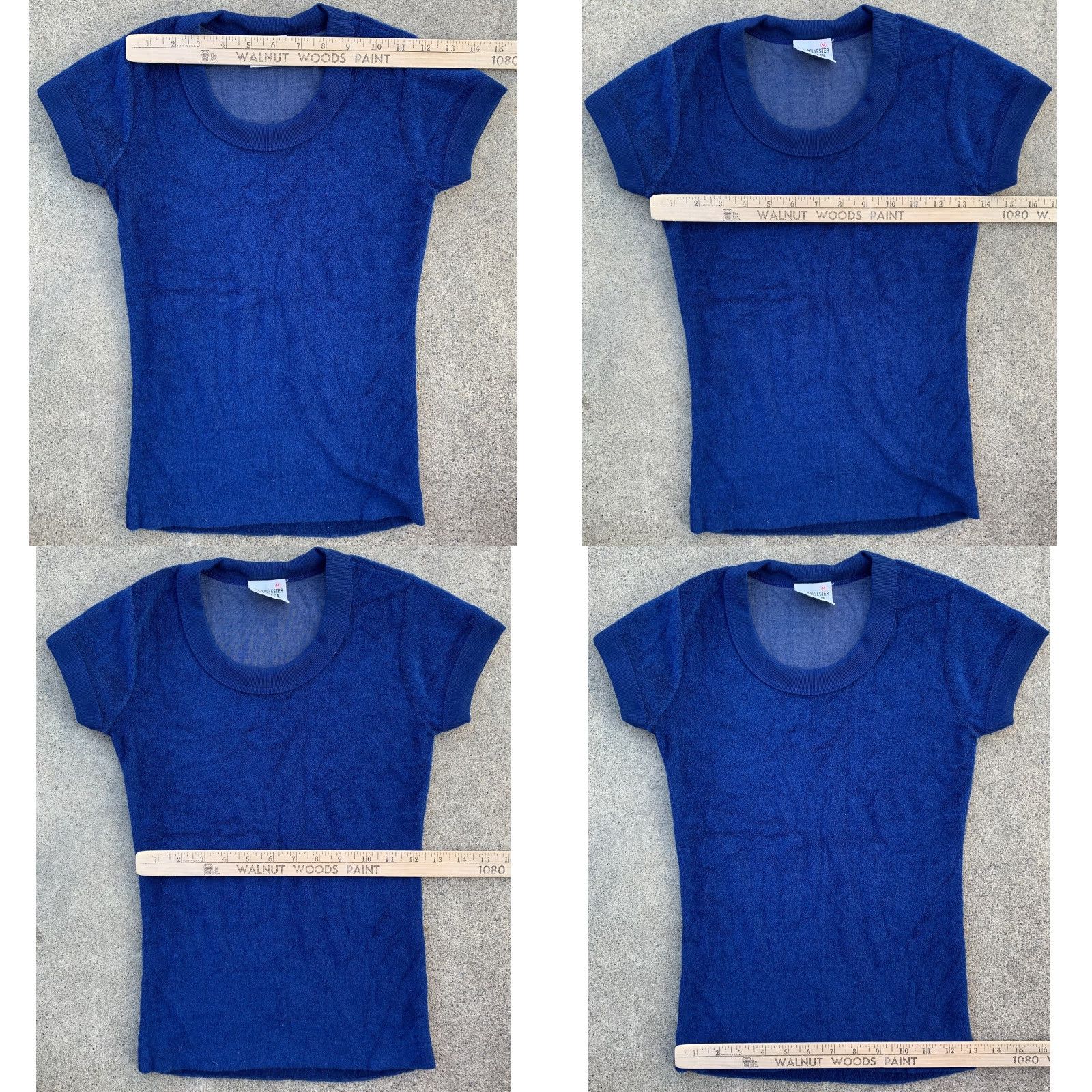 CLOT VINTAGE WPL 8134 T-Shirt Shirt Women size M Blue Terry Cloth 60s 70s Mod Hippie Beach 1960s 1970s Multiharvest Size M / US 6-8 / IT 42-44 - 10 Thumbnail