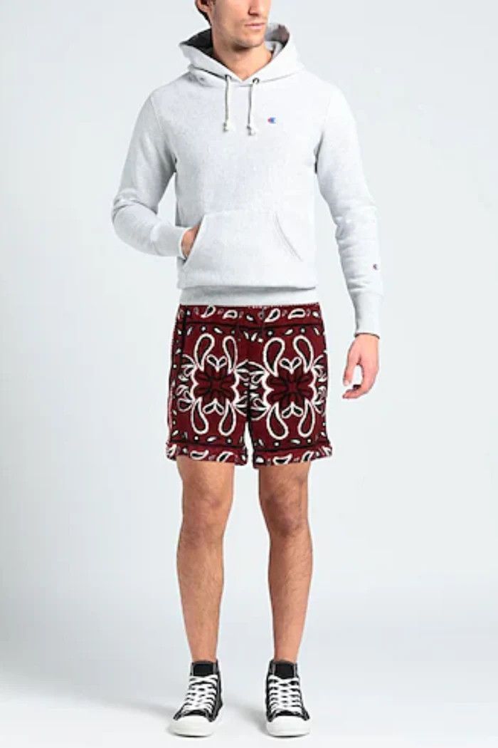 Amiri o1wfsh0625 Bandana Paisley Fleece Shorts in Multicolor Size US 28 / EU 44 - 2 Thumbnail