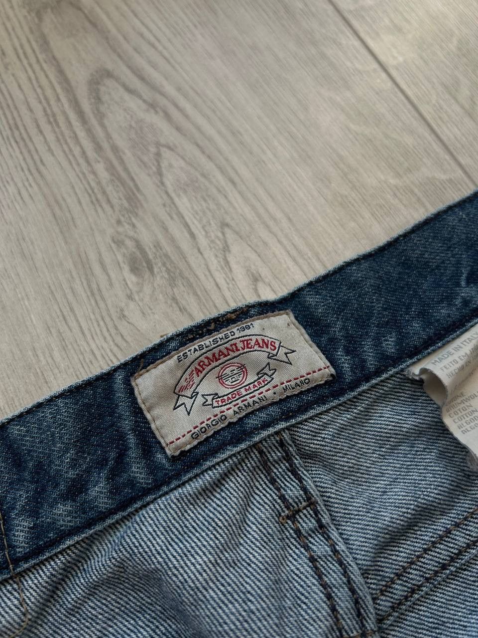 Armani Vintage 90's Armani Jeans Metal Logo Denim Comfort fit Size US 38 / EU 54 - 6 Thumbnail