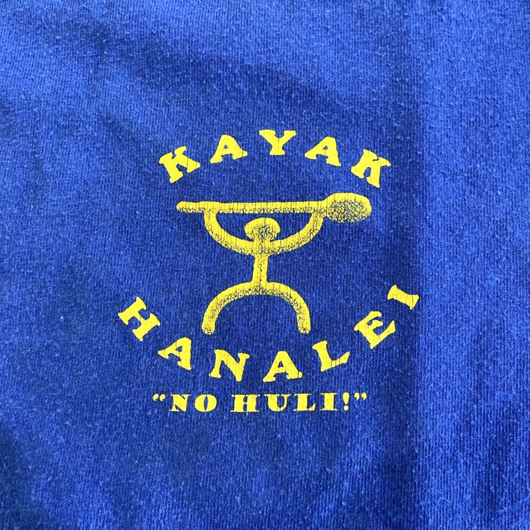 Hanes Hanes Men Long Sleeve T-Shirt Hanalei Canoe Club Hawaii Surf Kayak Blue M Size US M / EU 48-50 / 2 - 2 Thumbnail