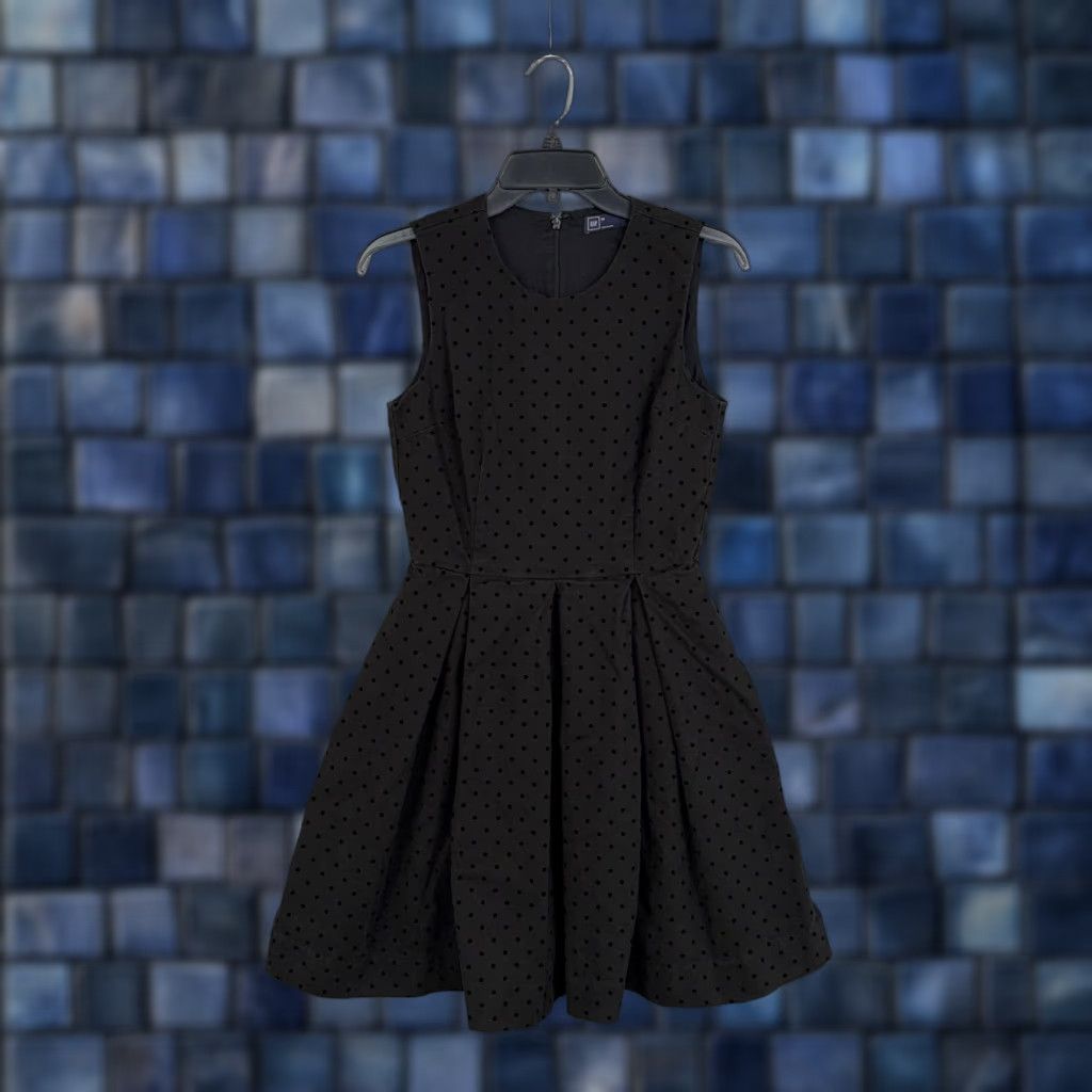 Gap GAP Dress Womens 2 Black Polka Dot Sleeveless Fit Flare Short Party LBD Dress Women Polka Dot Black Sleeveless Fit Flare Short Party LBD Size 26" / US 2 / IT 38 - 1 Thumbnail