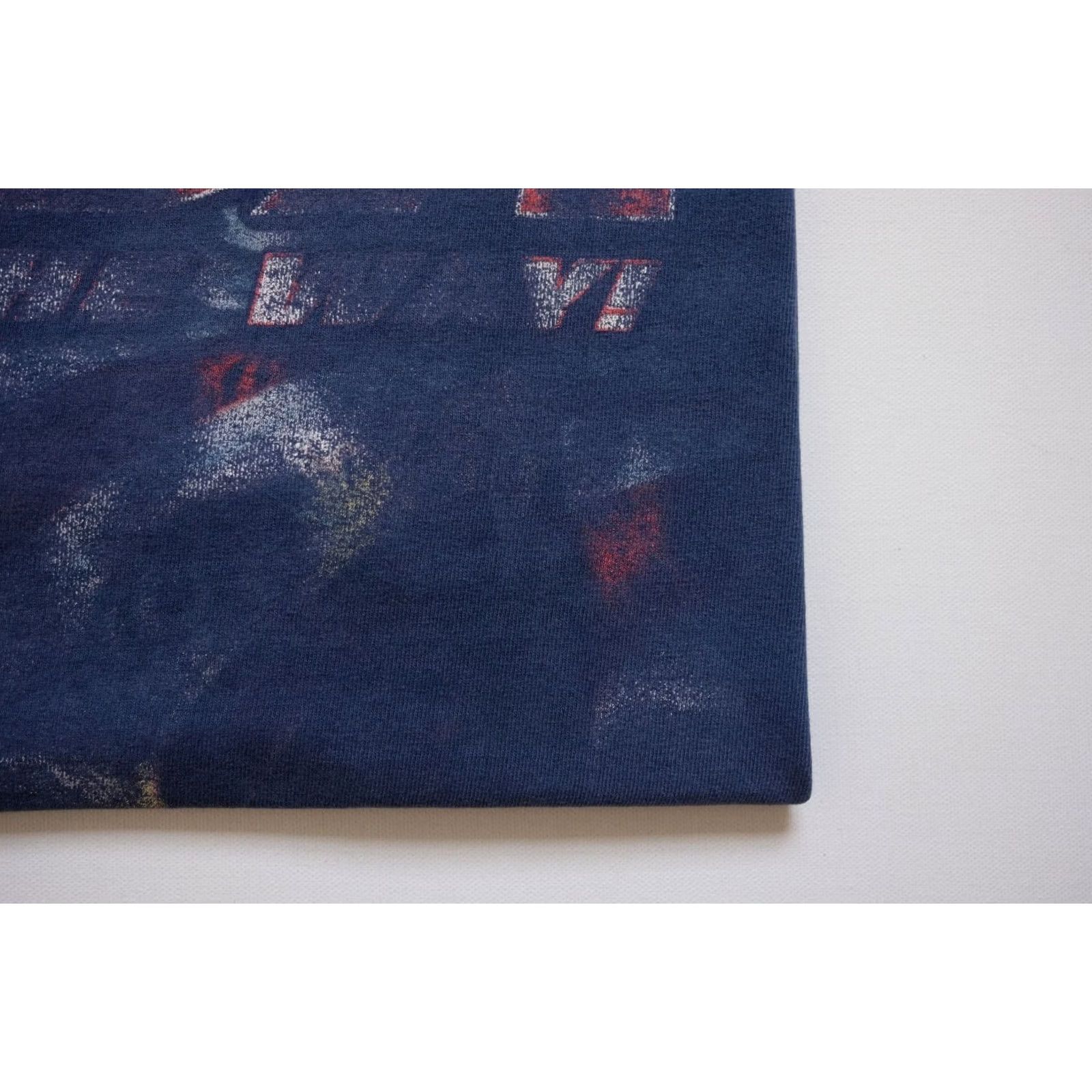 Fruit Of The Loom VINTAGE Fruit of the Loom USA T-Shirt Shirt Mens L Blue 1990s Distressed World Cup All the Way Size US L / EU 52-54 / 3 - 4 Thumbnail