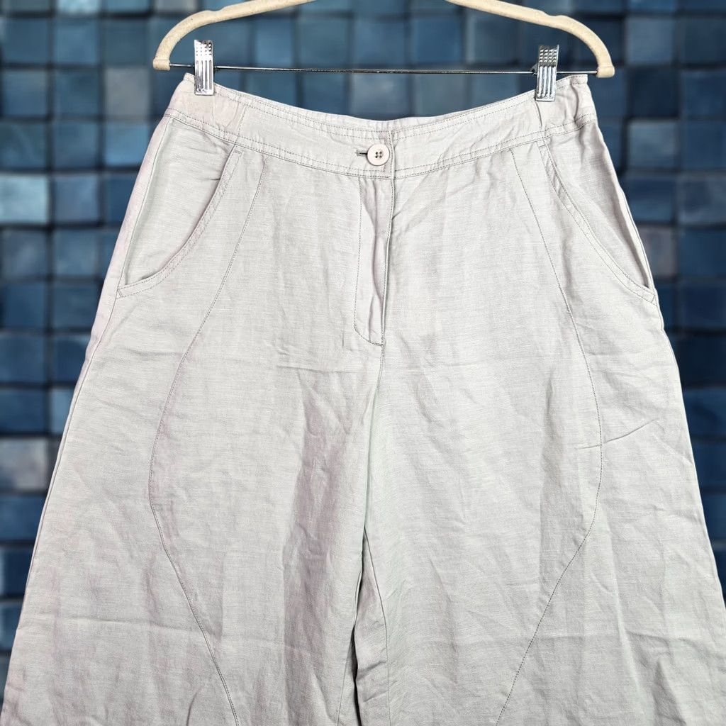 Vintage Stella Carakasi Womens Sz S Ivory White Casual Lightweight Tapered Pants NWT Size 28" / US 6 / IT 42 - 1 Thumbnail