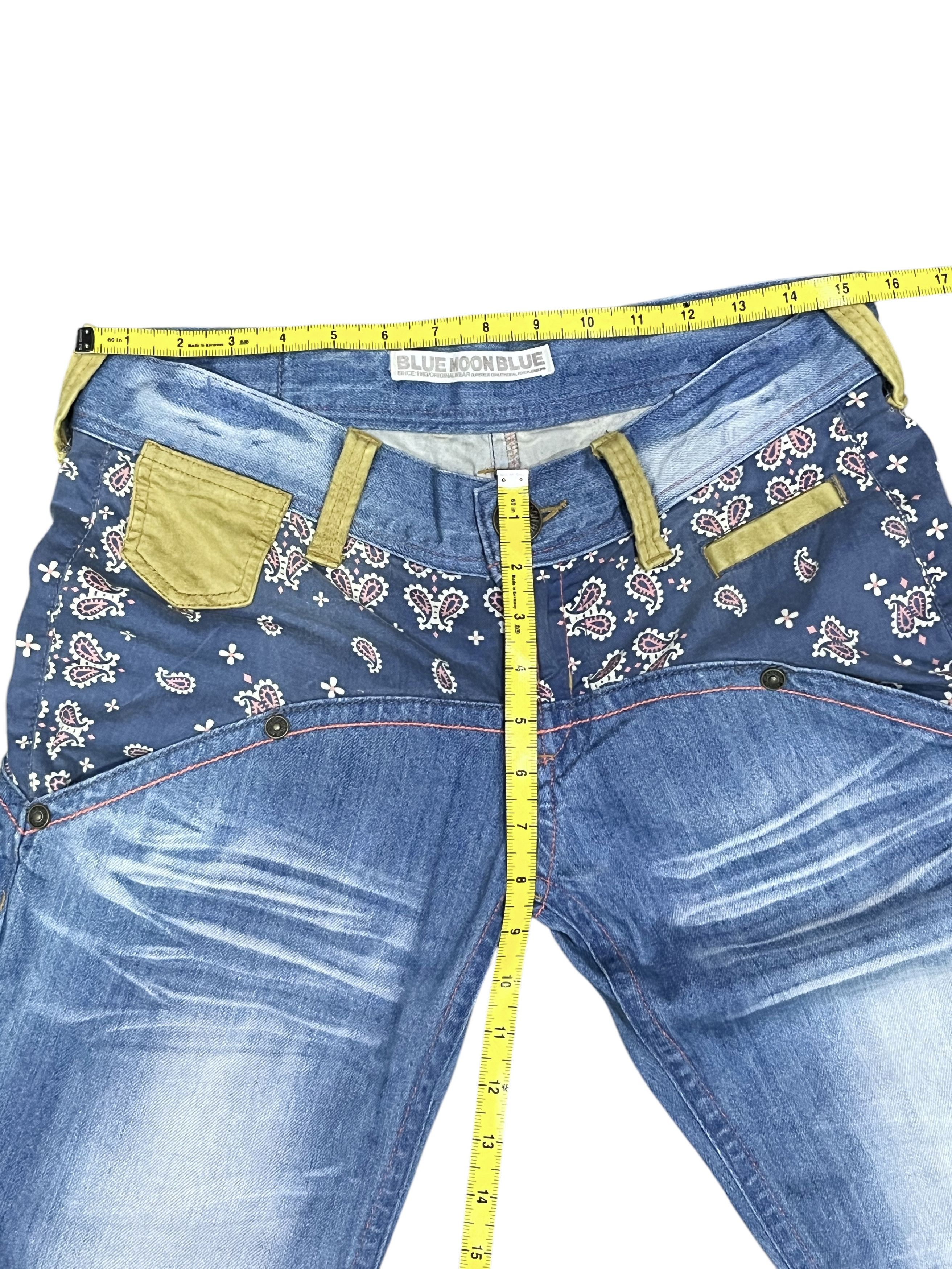 Vintage 🌜DOPE🔥90’s BMB BEACH BOARDING PASS Spell Out Paisley Jeans Size US 30 / EU 46 - 12 Thumbnail