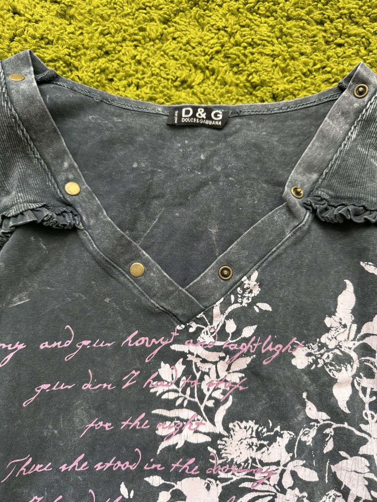 Dolce & Gabbana × Vintage Dolce & Gabbana D&G vintage Y2K washed longsleeve Size S / US 4 / IT 40 - 5 Thumbnail