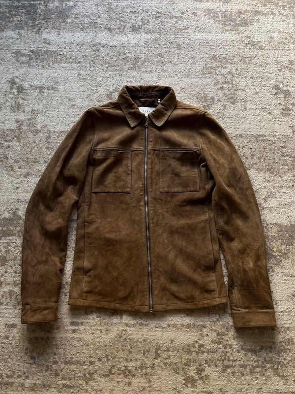 IKKS Mens 2017 Goat Leather Jacket Sz S High Quality