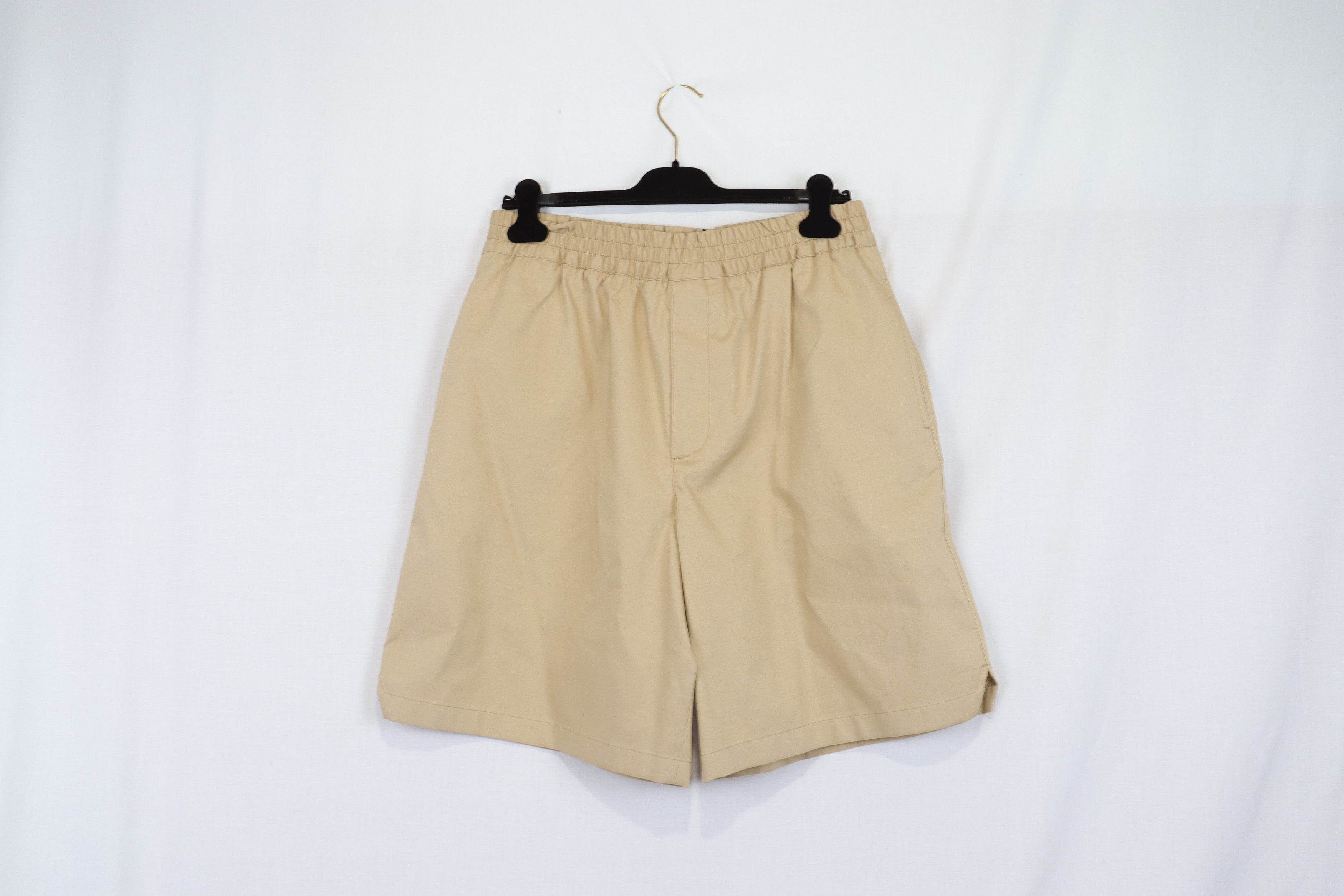 image of Bottega Veneta O1Rshd11223 Q.2 / Lightweight Canvas Shorts In White/rope, Men's (Size 32)