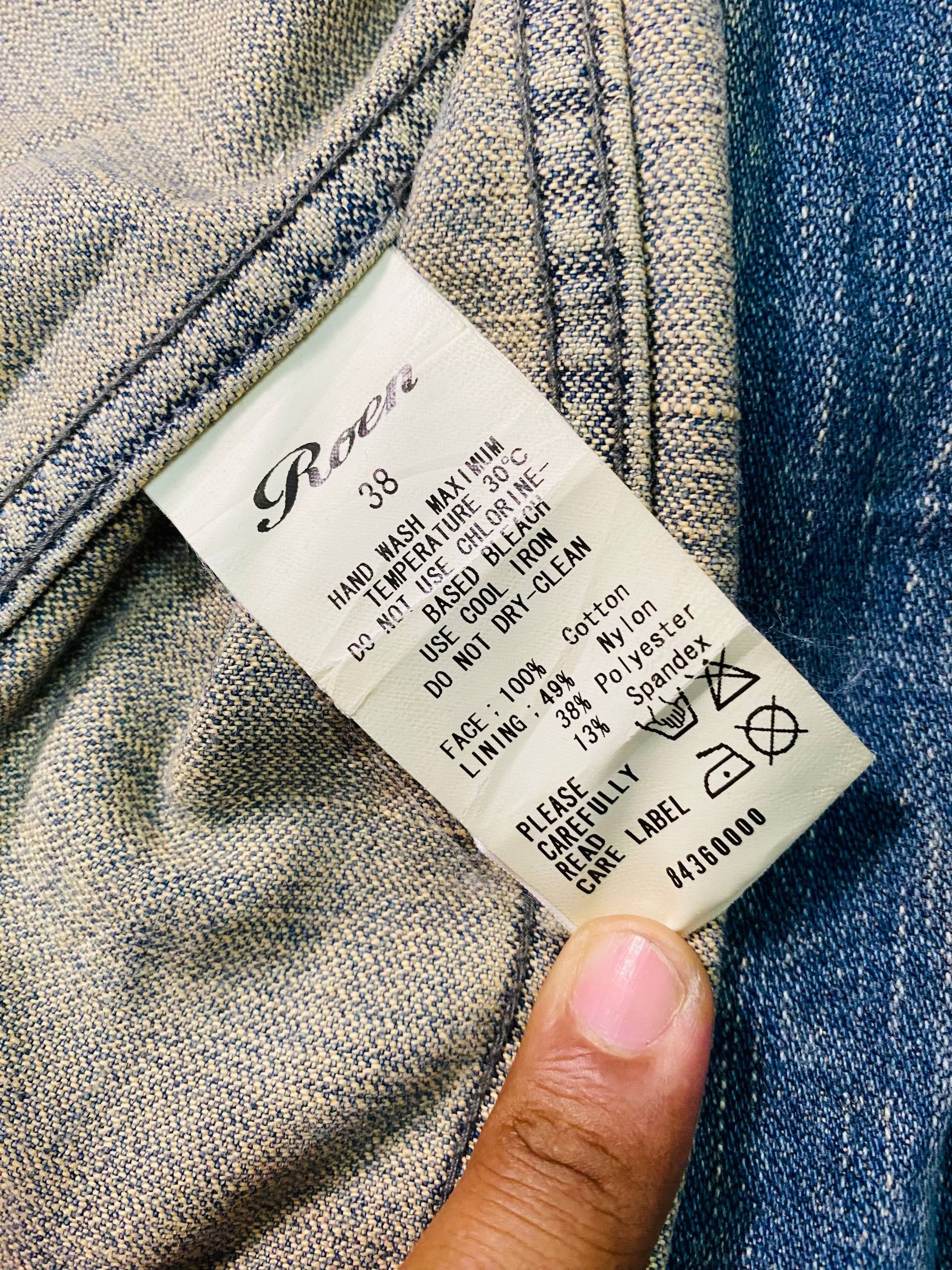 Roen Roen Rugged Denim Long Jacket Size S / US 4 / IT 40 - 14 Thumbnail