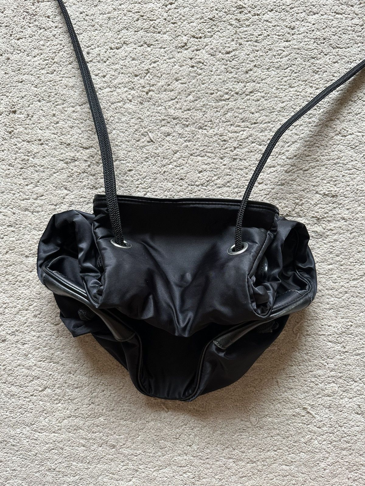 Tokio Kumagai 1980s Tokio Kumagai folded Drawstring Nylon Backpack Size ONE SIZE - 15 Thumbnail